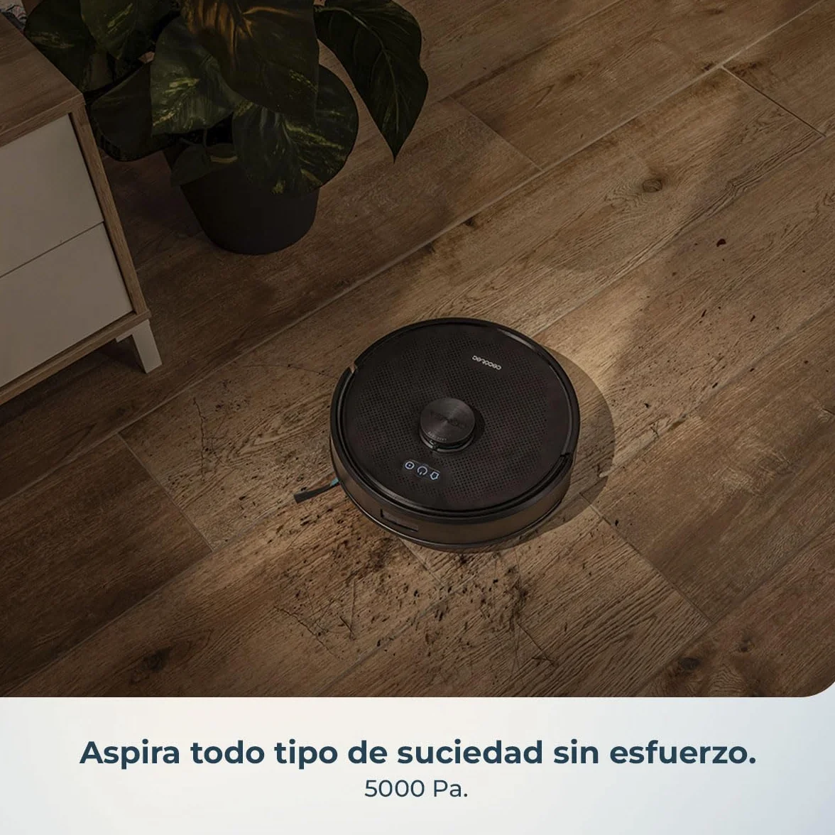 Cecotec Robot Aspirador y Friegasuelos Conga Y50 X-Treme 5000Pa Base Autovaciado 3L Navegación Láser