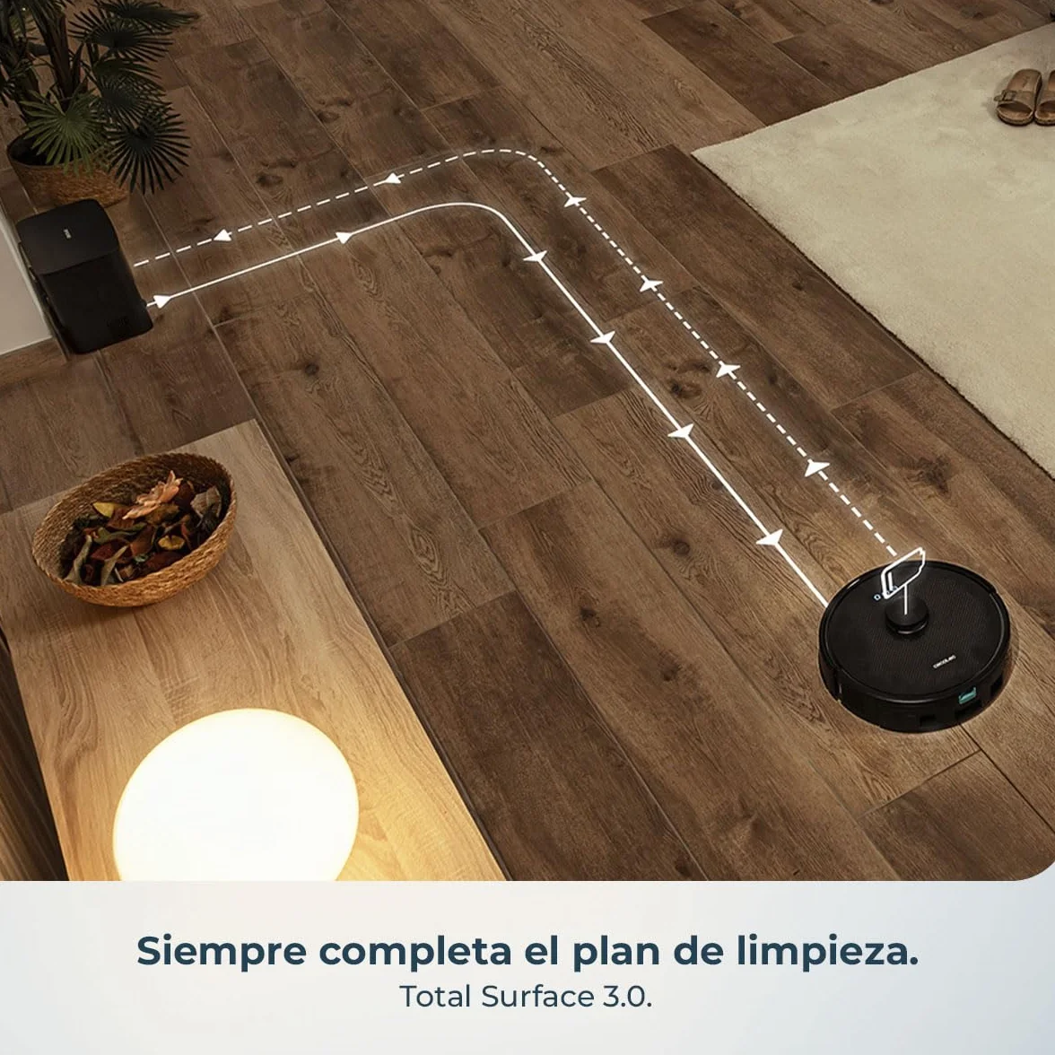 Cecotec Robot Aspirador y Friegasuelos Conga Y50 X-Treme 5000Pa Base Autovaciado 3L Navegación Láser
