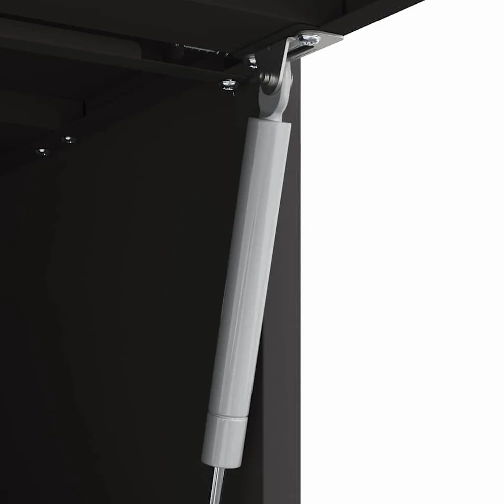 vidaXL Armario de Pared para el Garaje Negro 90 x 40 x 53 cm, Sala, Muebles Modernos de Almacenamiento, gabinete Funcional, diseñado para Ahorrar Espacio, ¡Organiza tu hogar