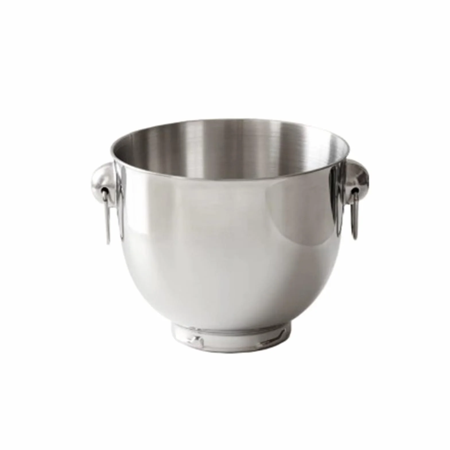 Cubitera Hielo Cubo de hielo con mango doble anillo acero inoxidable comercial Ice Cube Maker(Silver)
