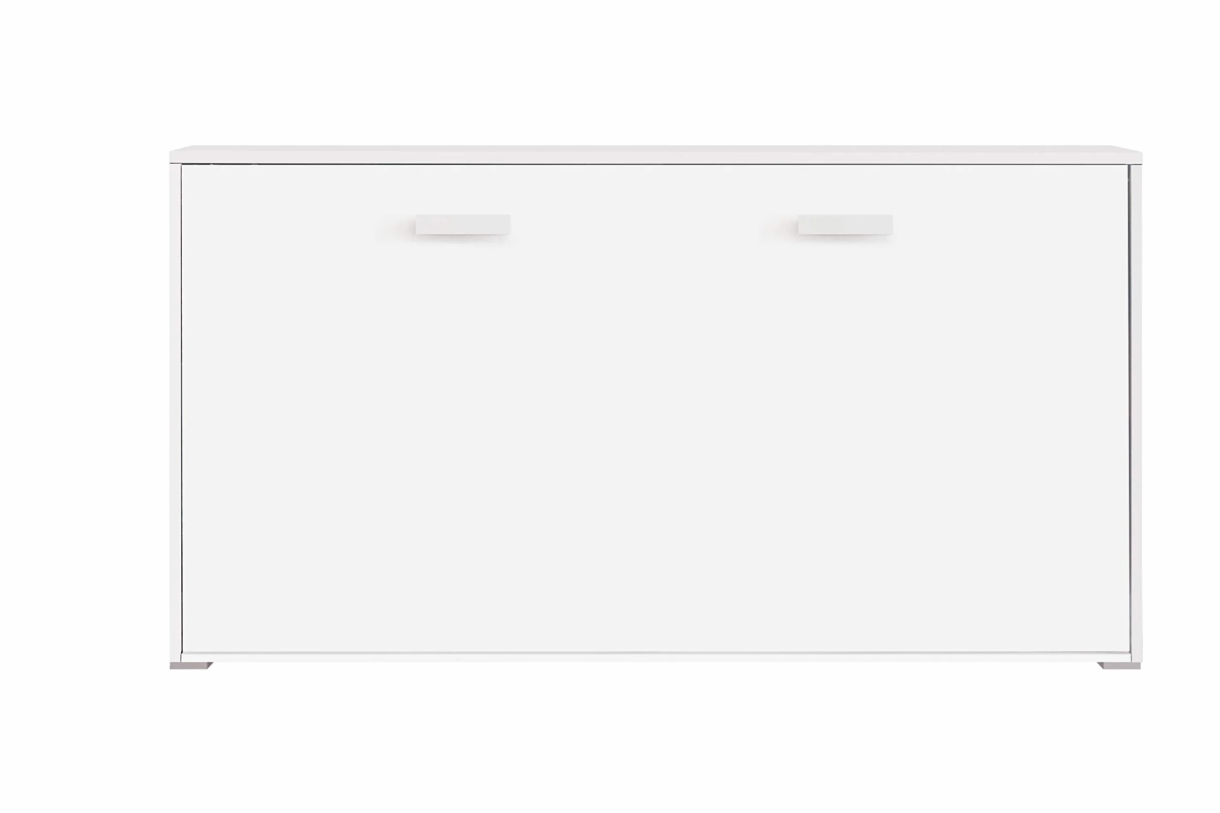 Cama Abatible Horizontal Plegable de Pared de 90x190 Color Blanco