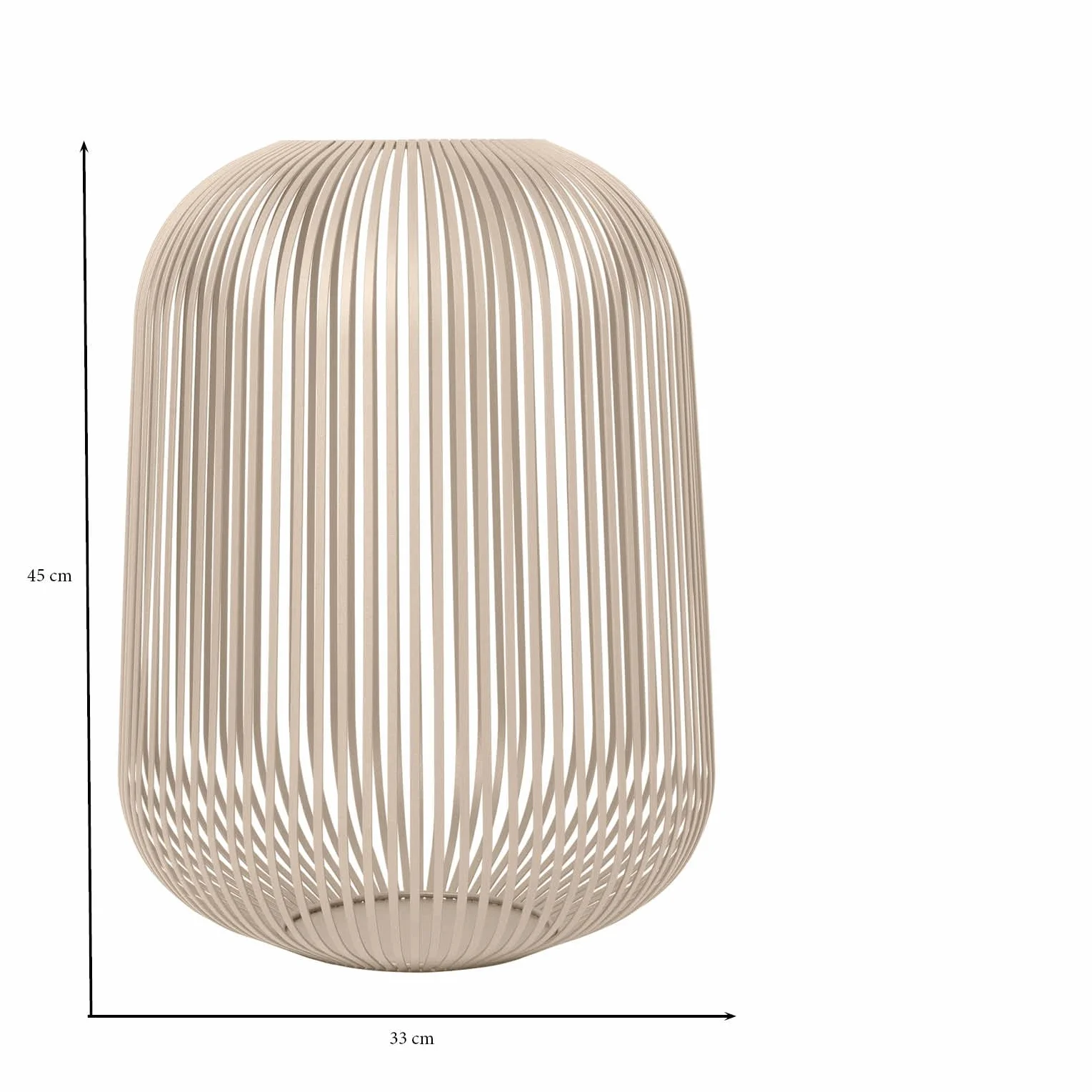 blomus Juego de 3 faroles Lito | Nomad | Tamaño S, M y L | 20L x 20 B x 17H cm | 28L x 28L x B x 27H cm | 33L x 33L x 33B x 45H cm | Portavelas Beige | Portavelas de acero inoxidable | Farol
