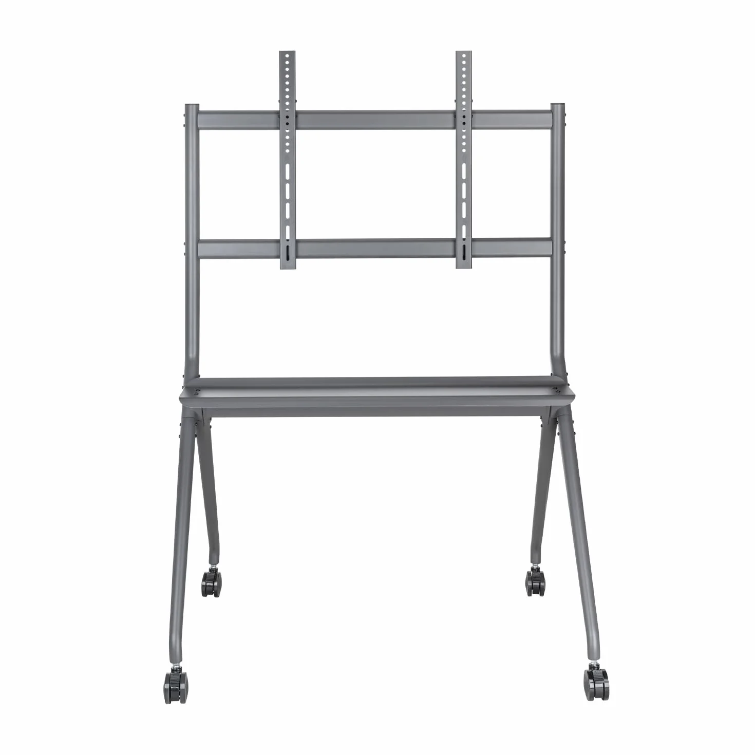Aisens FT86FE-143 Soporte de Suelo Pro con Bandeja para TV hasta 120kg 50-86 Negro