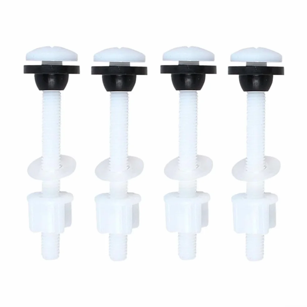 Kit de conexión de tanque de inodoro de dos piezas: pernos y tornillos de cisterna de plástico y goma M10 para una fijación segura del tanque de agua, compatible con el estándar del Reino