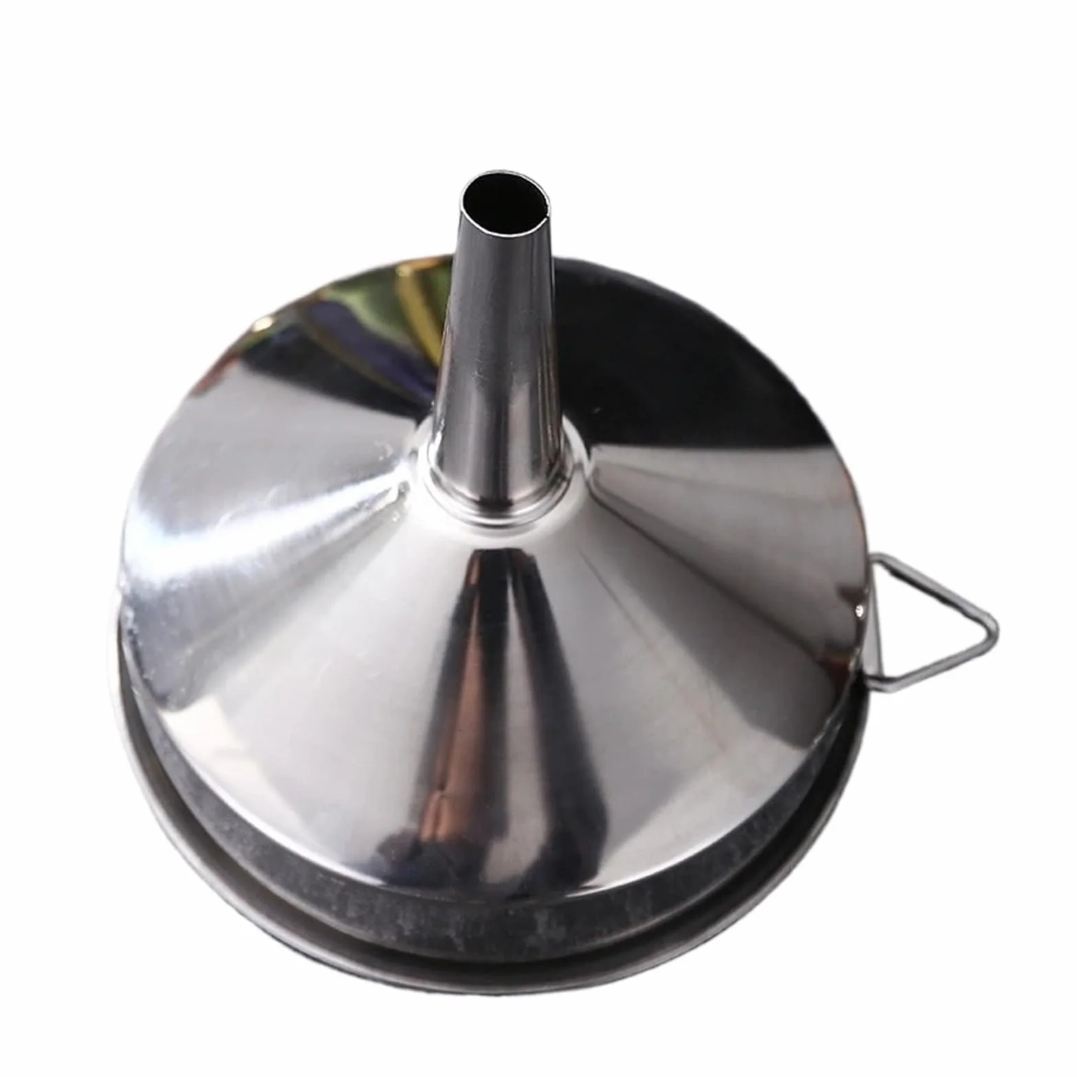 Embudos Embudo de Acero Inoxidable for Cocina, for Vino, Aceite líquido, Embudo de Metal con Filtro Desmontable, Embudo de Boca Ancha for enlatar, Utensilios de Cocina.(12CM)
