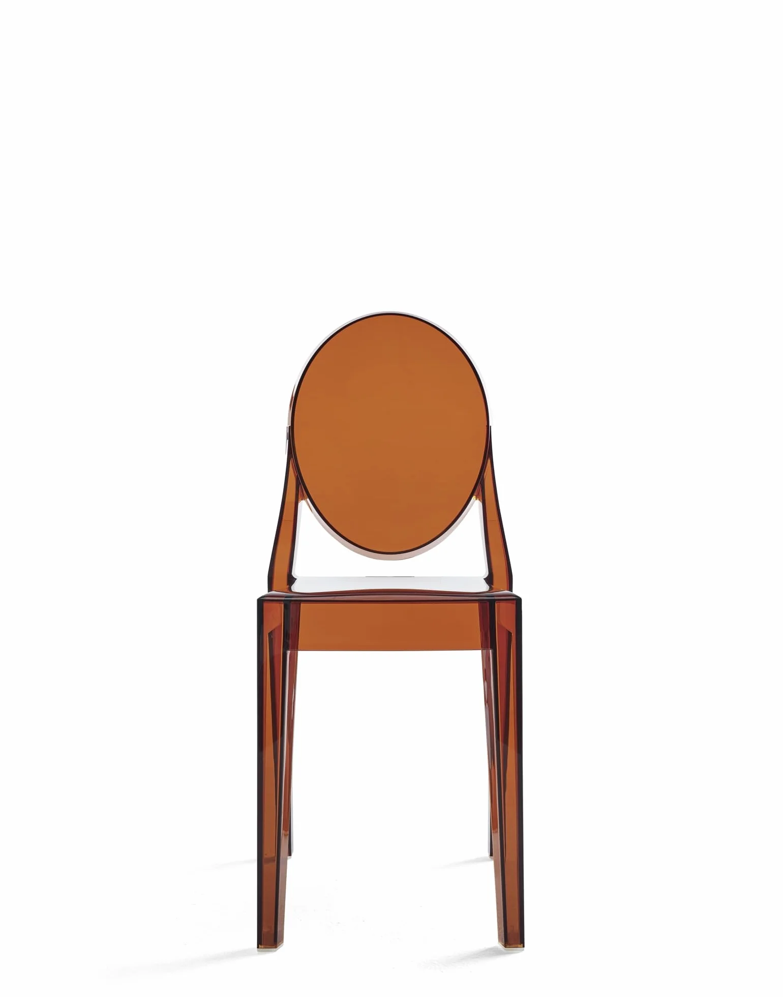 Kartell Victoria Ghost, Juego de 2 sillas, Ámbar