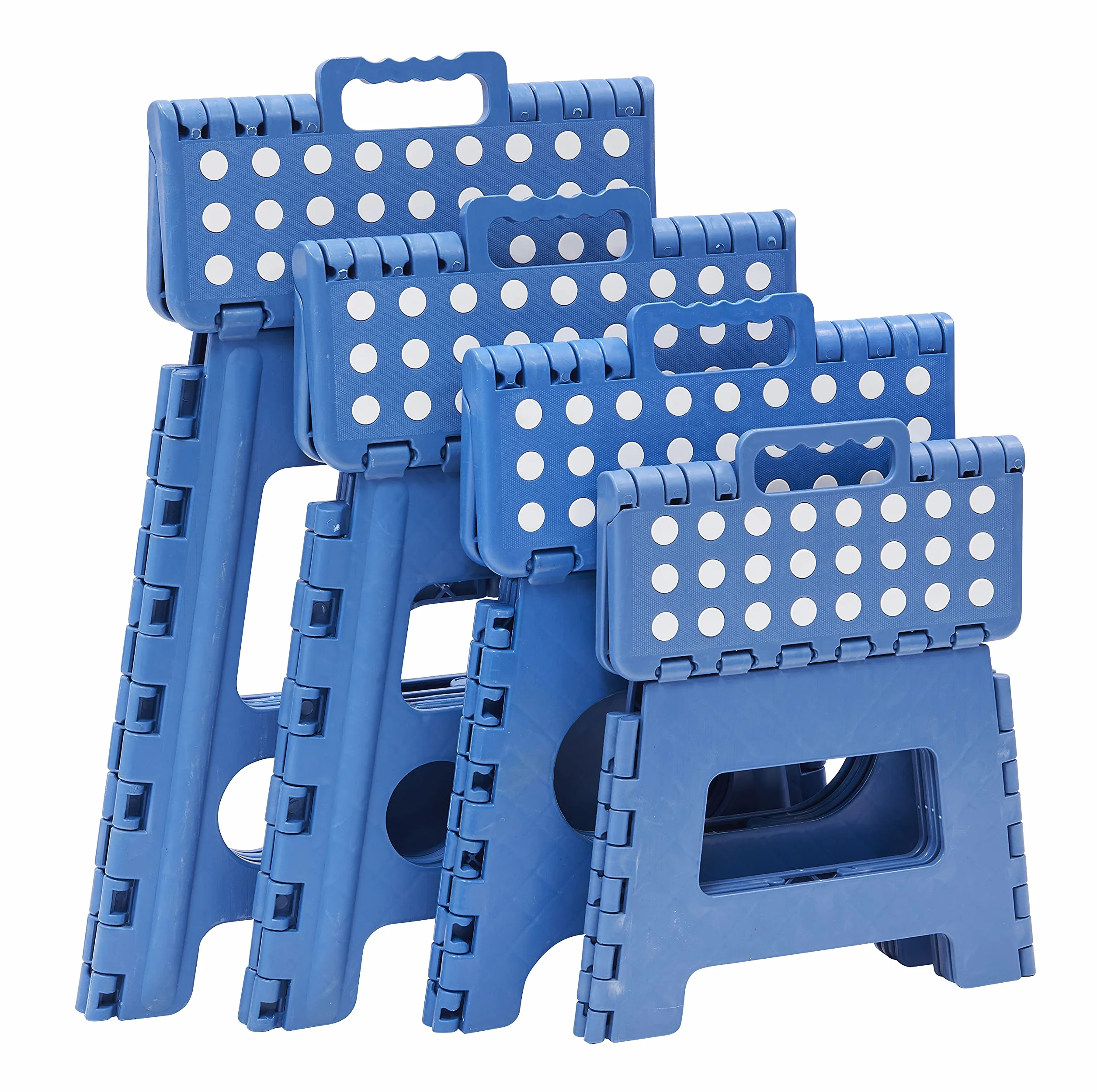 Arregui Taburete Plegable de Cocina, Escalera Pequeña, Azul, 27 cm Altura