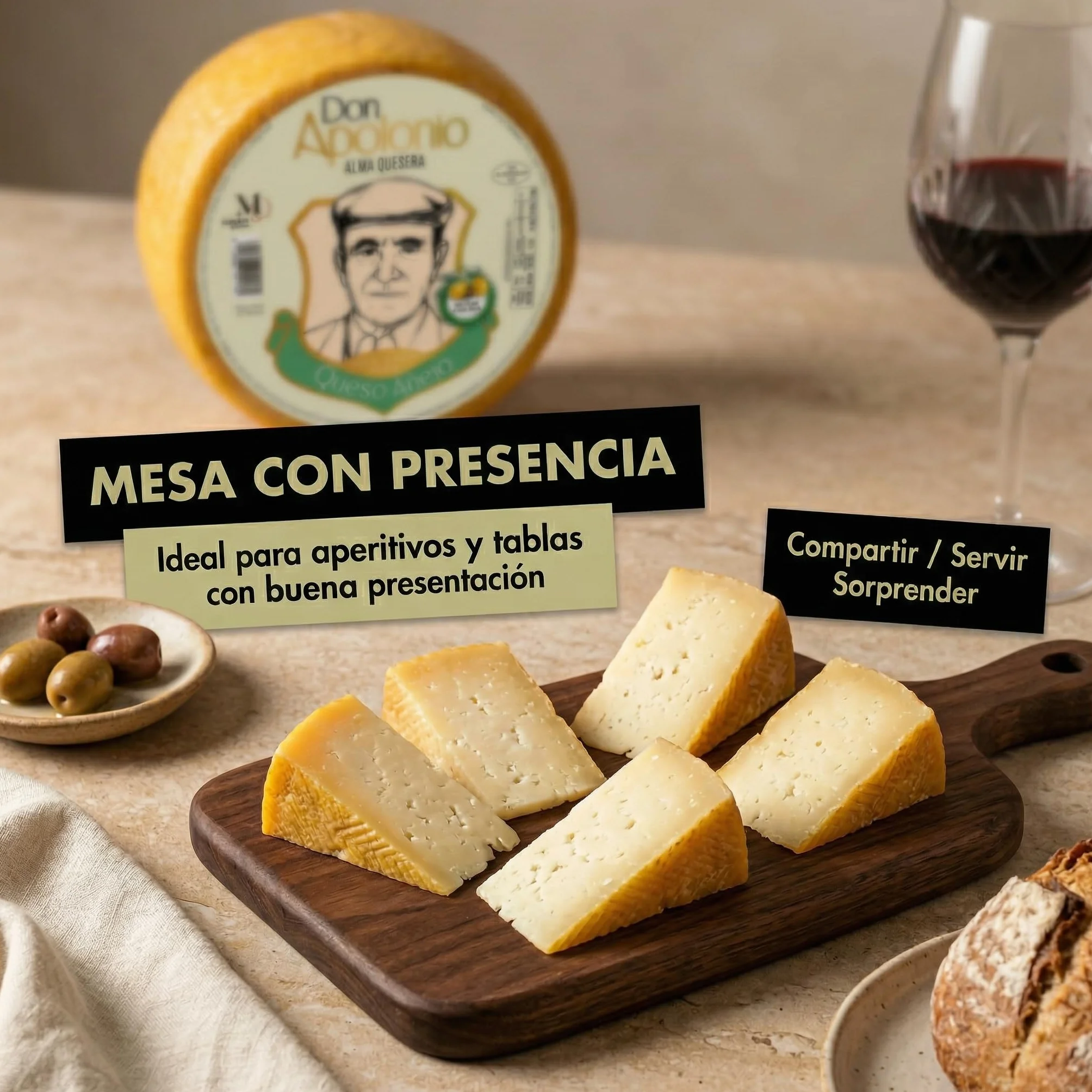 SABE A SABAS Queso Iberico Añejo en Aceite de Oliva Virgen Extra 2 Kg Mezcla Vaca Cabra Oveja Curacion 270 Dias