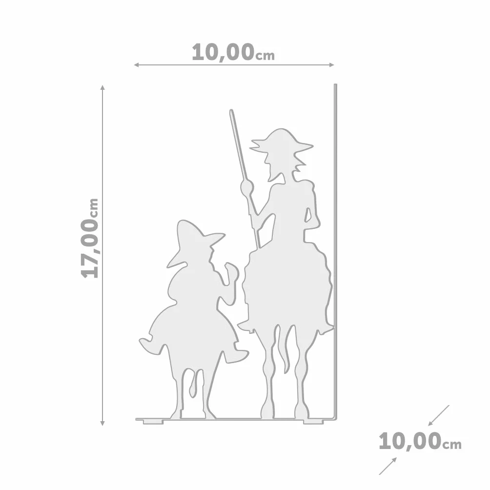 Balvi - Don Quijote sujetalibros de Metal. Inspirado en la Obra de Cervantes.