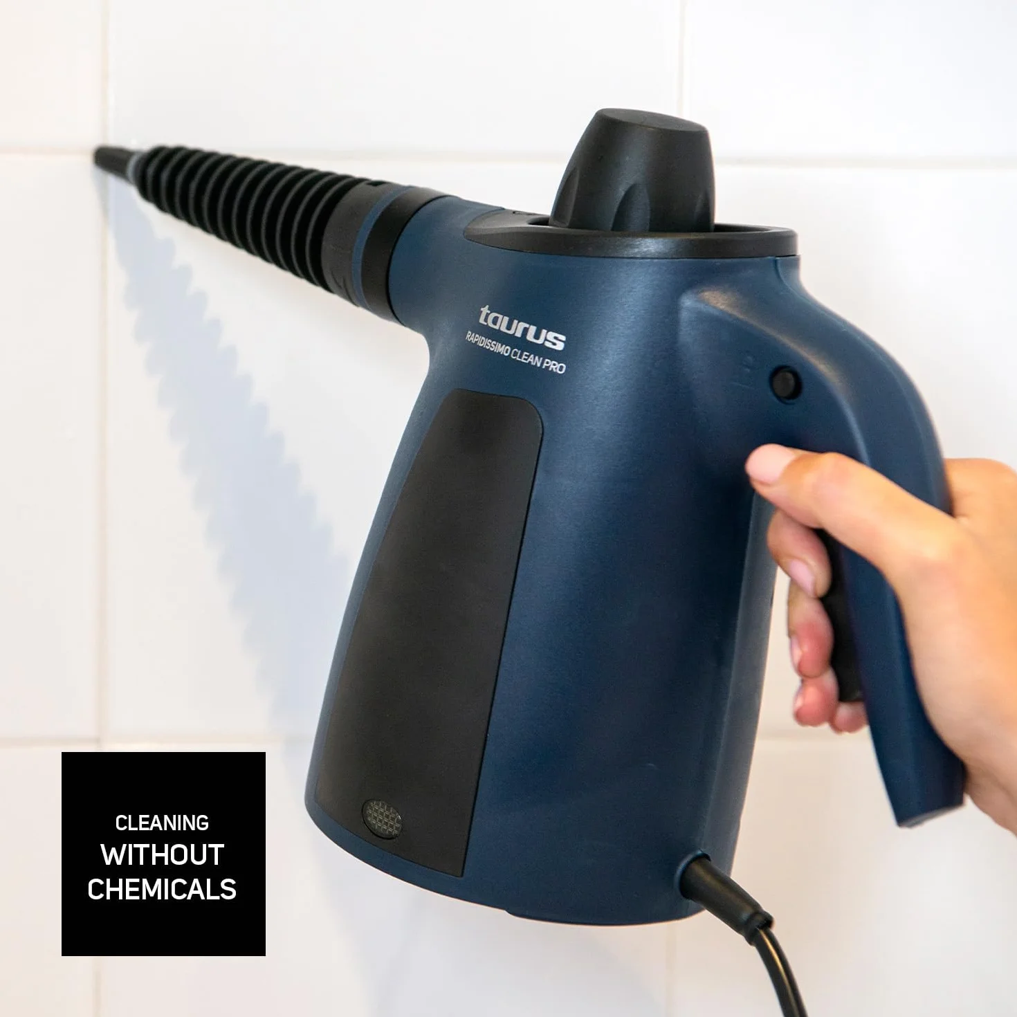 Taurus Rapidissimo Clean Pro Limpiador a vapor 1050W 3.5 bares 45g/min 350ml Cable 3m 9 accesorios