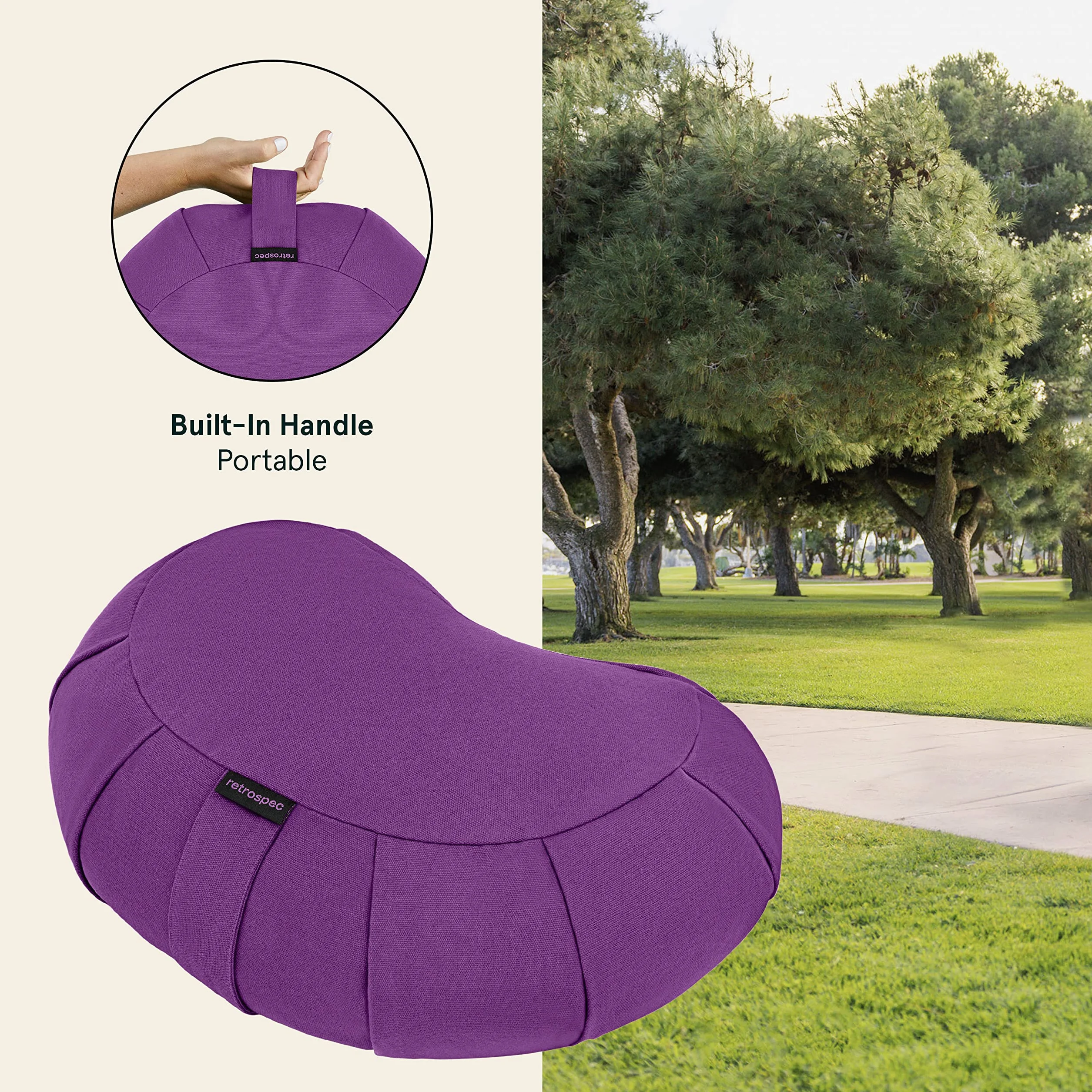 Retrospec Sedona Zafu Cojín de meditación para Yoga