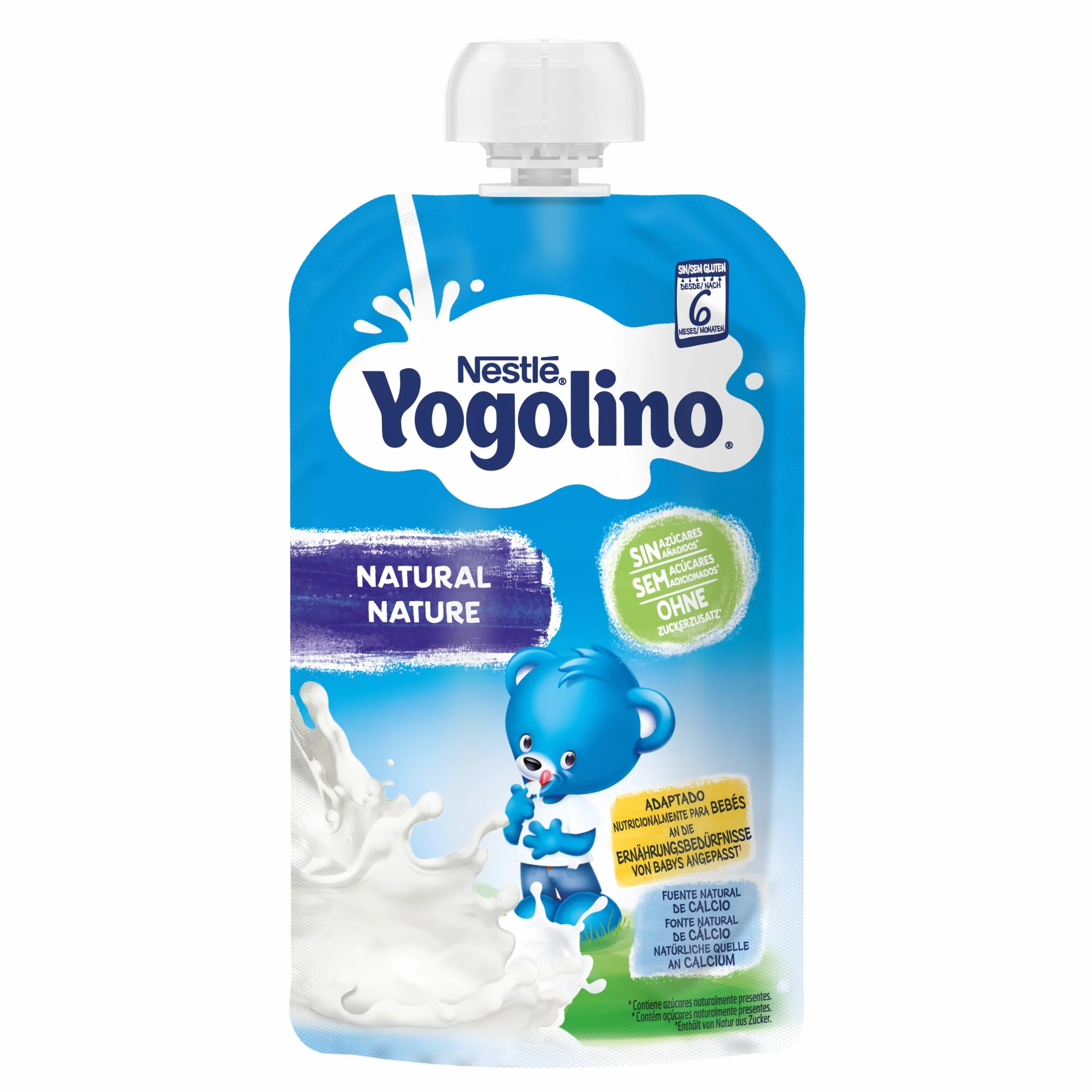 Nestlé Yogolino Lácteo infantil Natural 6 Meses 8x100g