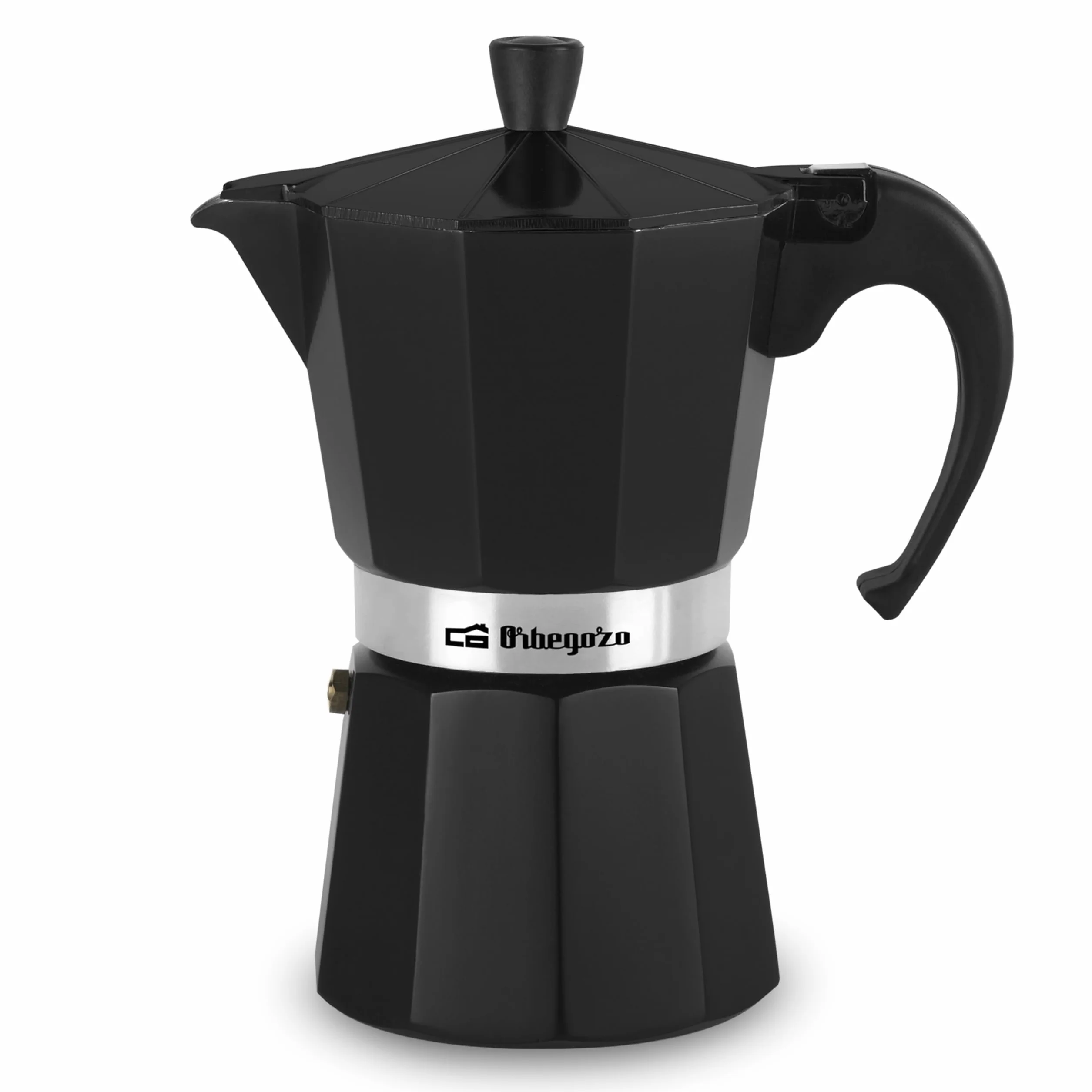 Orbegozo KFN 610 Cafetera Italiana de Aluminio 6 Tazas Negro