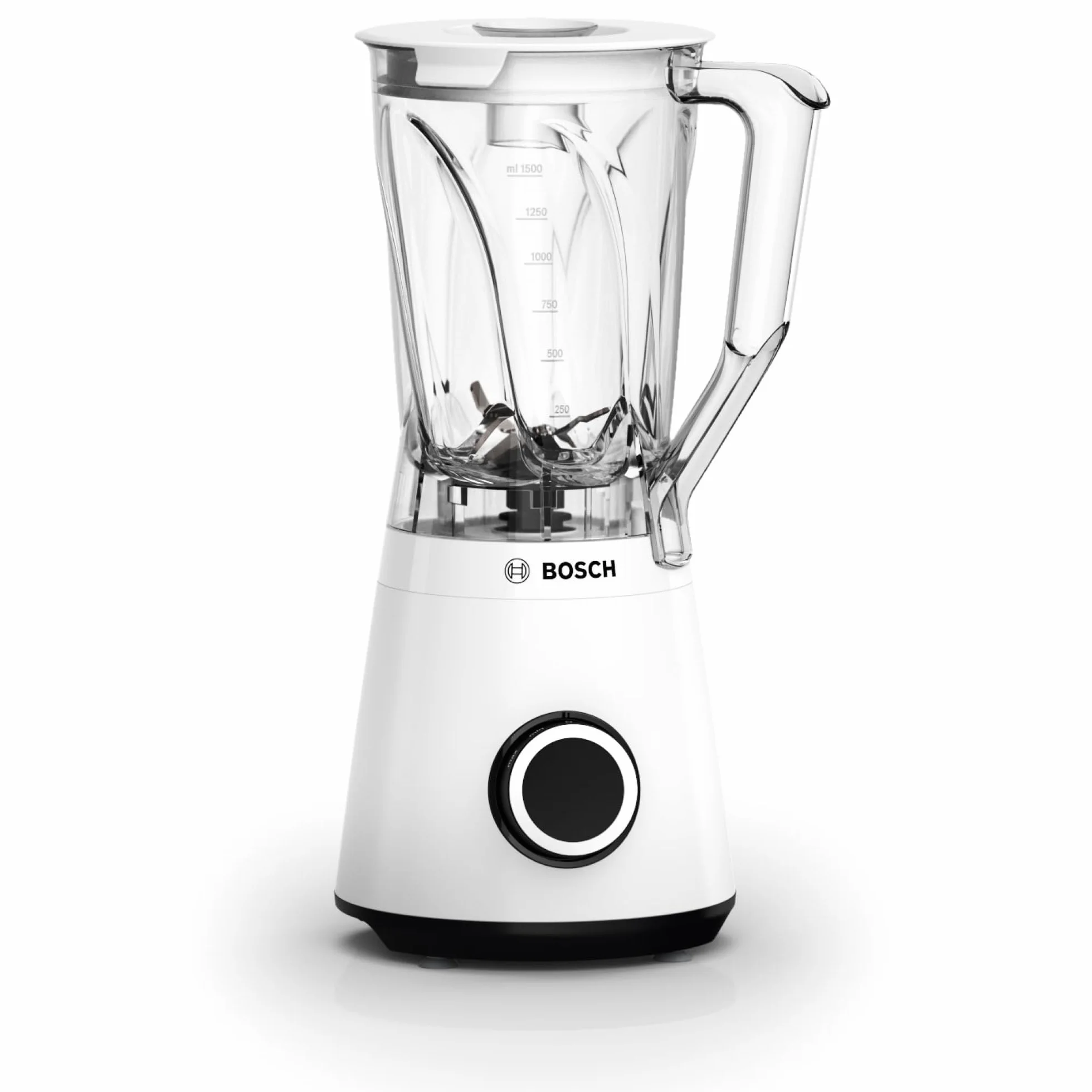 Bosch - Batidora de vaso, VitaPower, Serie 4, 1200W, Jarra Tritán, Botella ToGo, Blanco, MMB6141W
