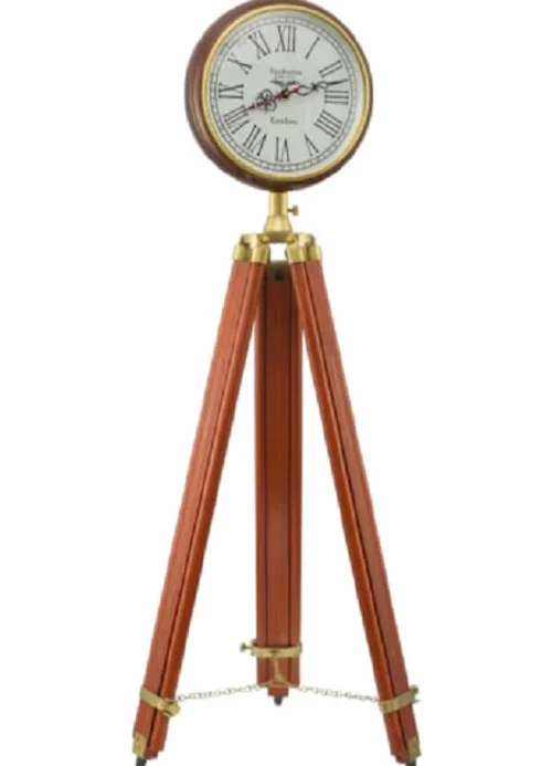 Reloj de pie vintage madera victoriano romano trípode decoración hogar sala estar abuelo