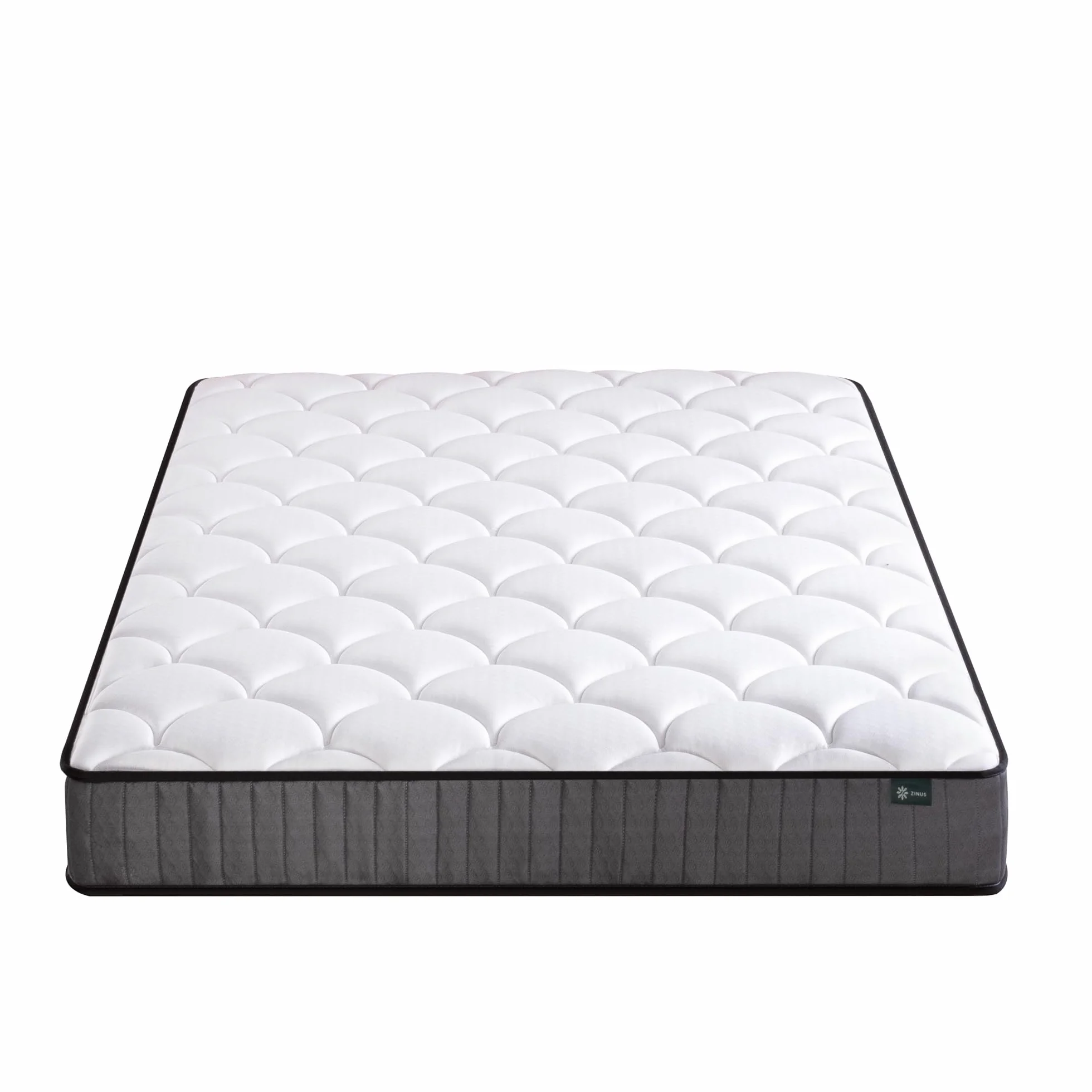 Zinus Colchón Híbrido 135x190 cm 20 cm Tight Top Muelles Ensacados Espuma Viscoelástica Alta Transpirabilidad