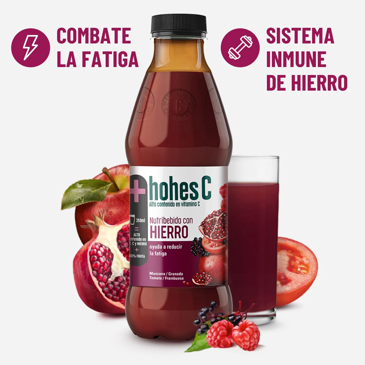 hohes C Zumo con Hierro y Vitaminas Pack 6 x 1L