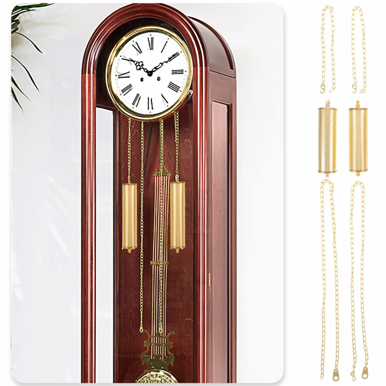 Reloj De Abuelo Martillo Decorativo Peso Cadena Reemplazo Piso Pared