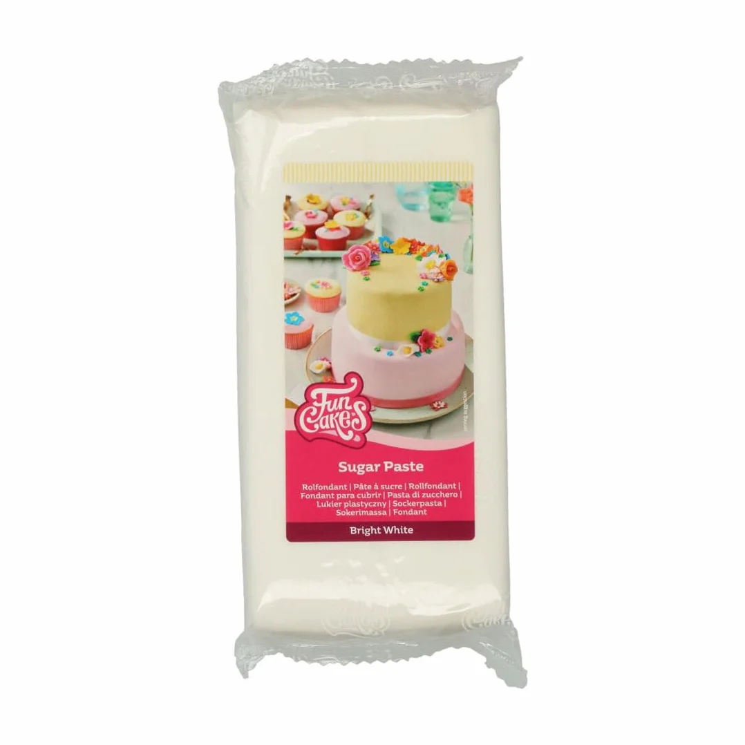 FunCakes Pasta De Azúcar Blanco Brillante 1000 Gramo