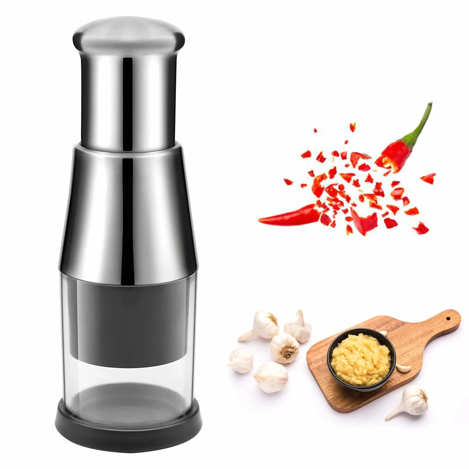 Prensa De Ajo Multifuncional Picadora Manual De Cebolla Y Ensalada Para Verduras