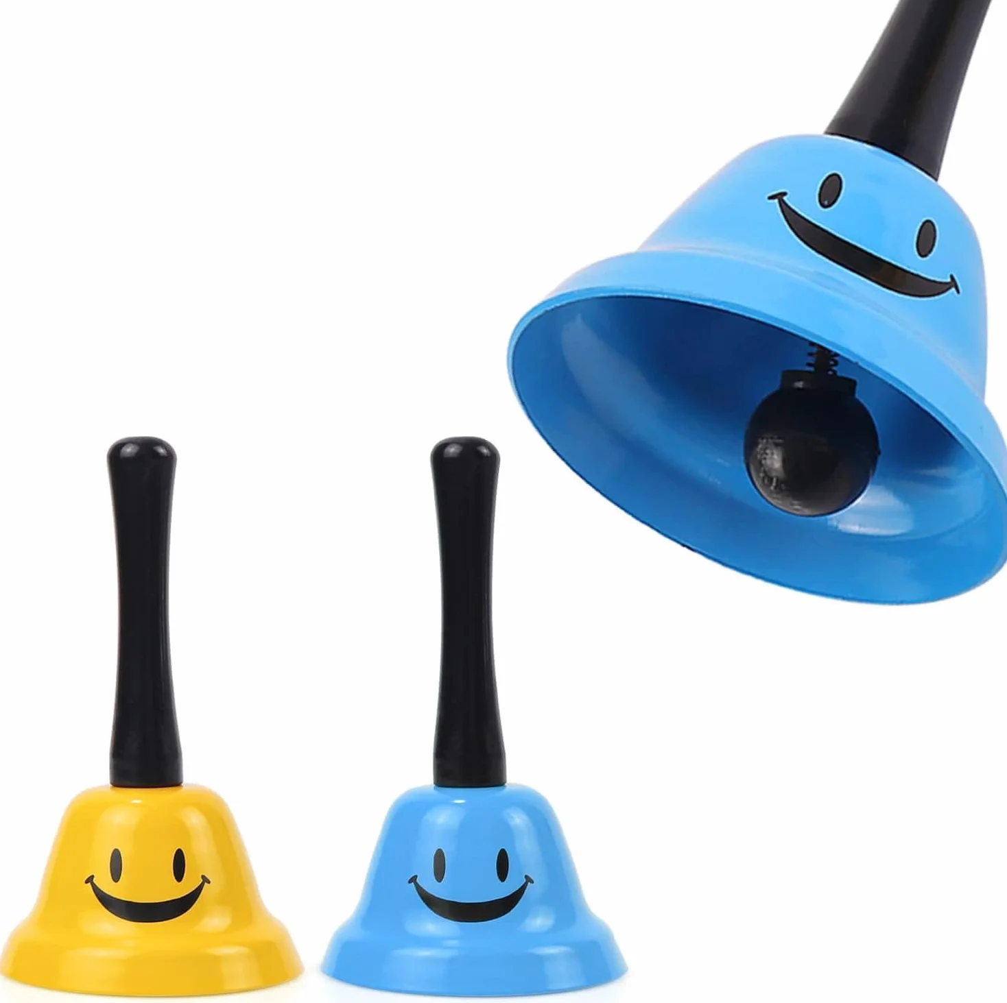 Campanas de Mano de Metal 5 Piezas, Campana de Recepción de Hotel Timbre Campana de Cena para Restaurante