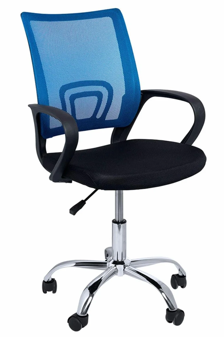 Silla de Oficina Azul y Negra Midi Pro - Máxima Ergonomía para Escritorio y Gaming