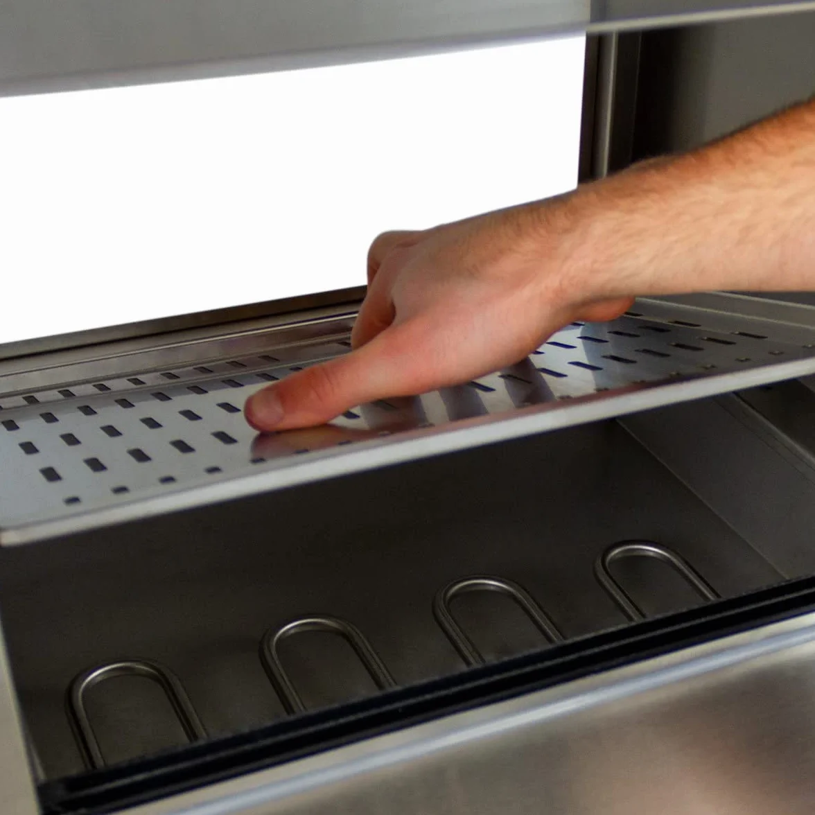 Calentador de Perritos Calientes Comercial Máquina Eléctrica de Vapor para Hot Dogs de 2000W Asador Salchichas Profesional con Temperatura Ajustable de 30 a 110°C + Pinzas y 3 Botellas de Salsa Gratis
