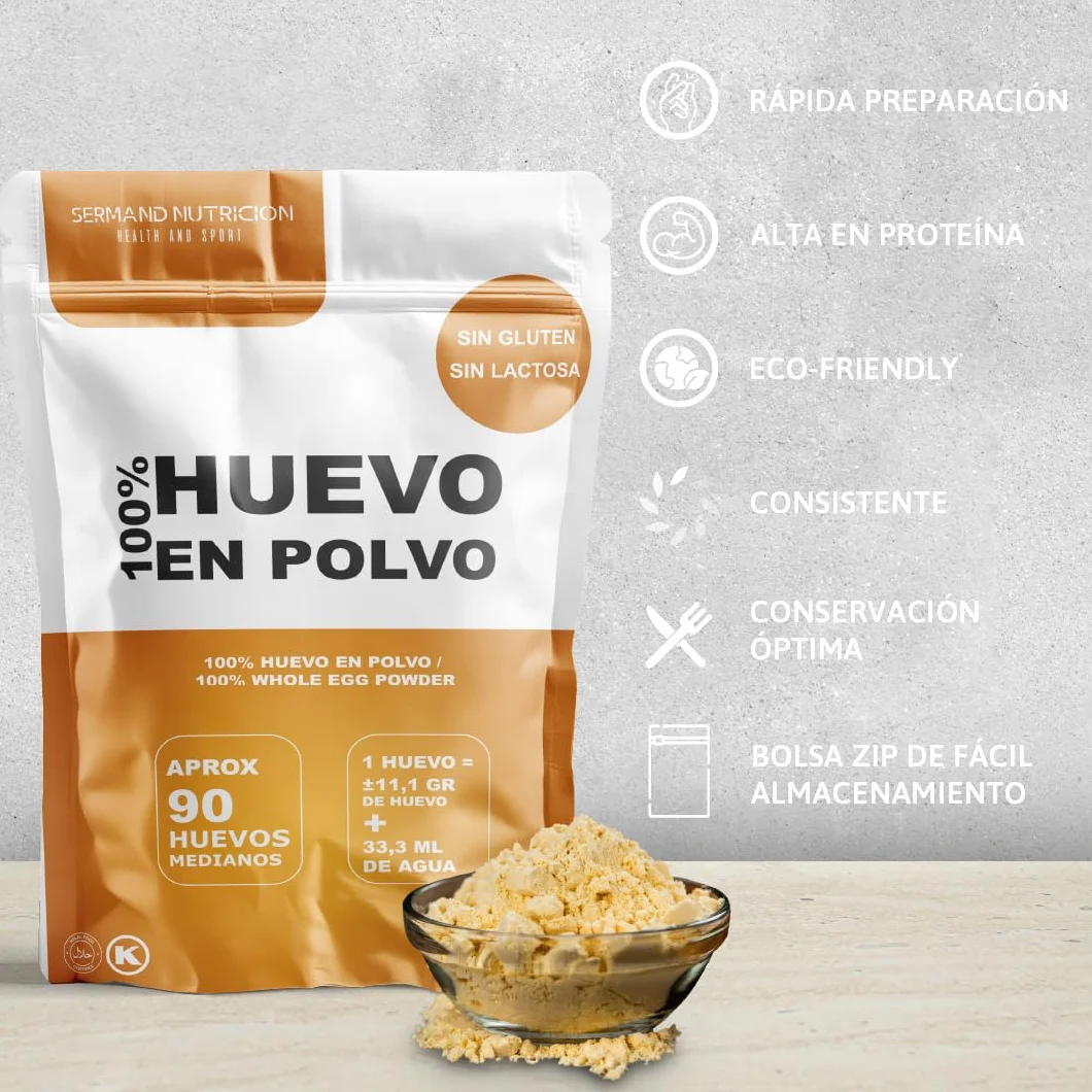 Huevo en Polvo Ecológico 1KG Sin Gluten Sin Lactosa