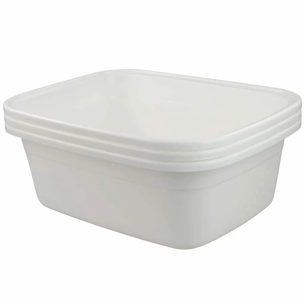 teyyvn plástico rectangular plato para pan, pack de 2 (18 Quart)
