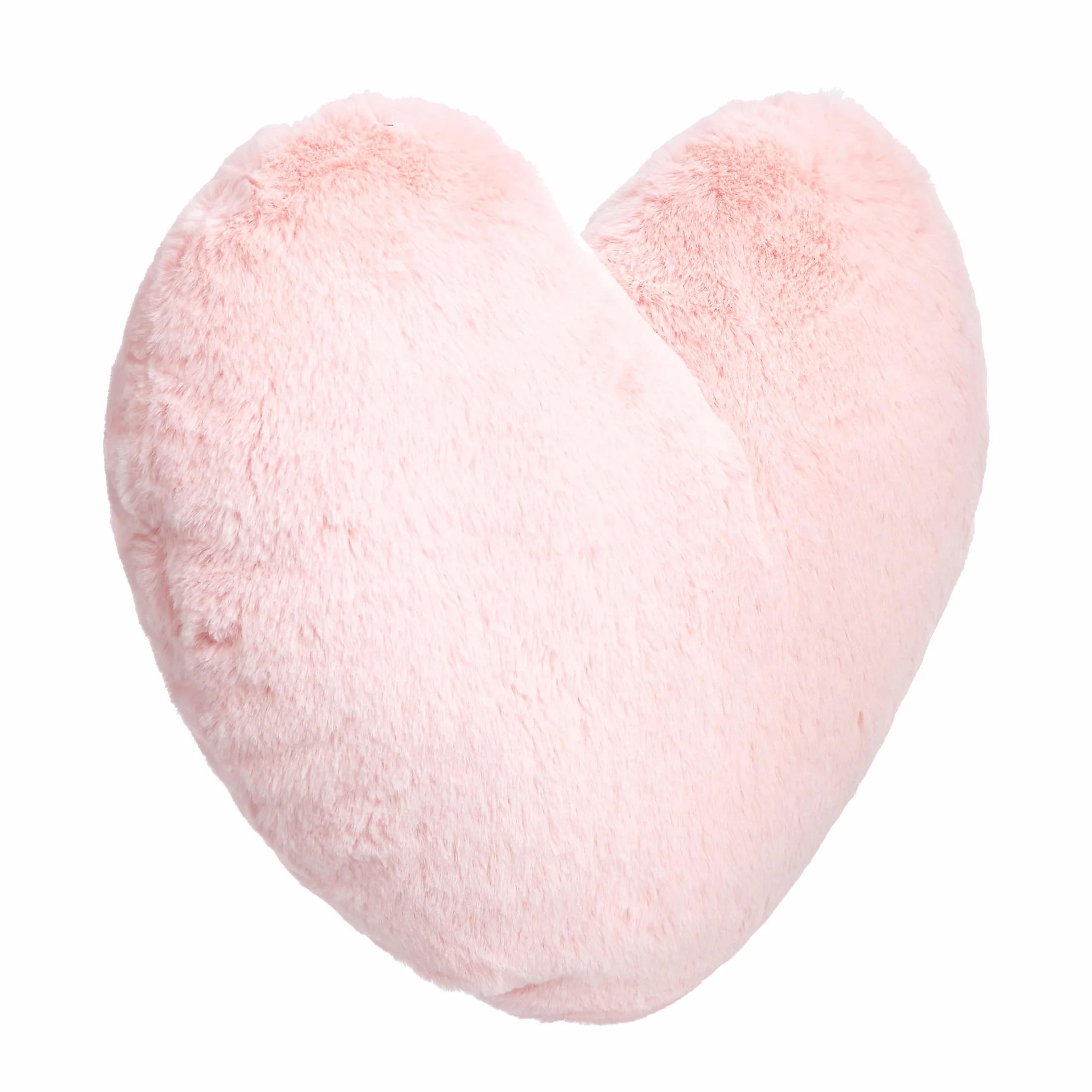 Amazon Basics Cojín decorativo, corazón rosa, 45 x 41 cm