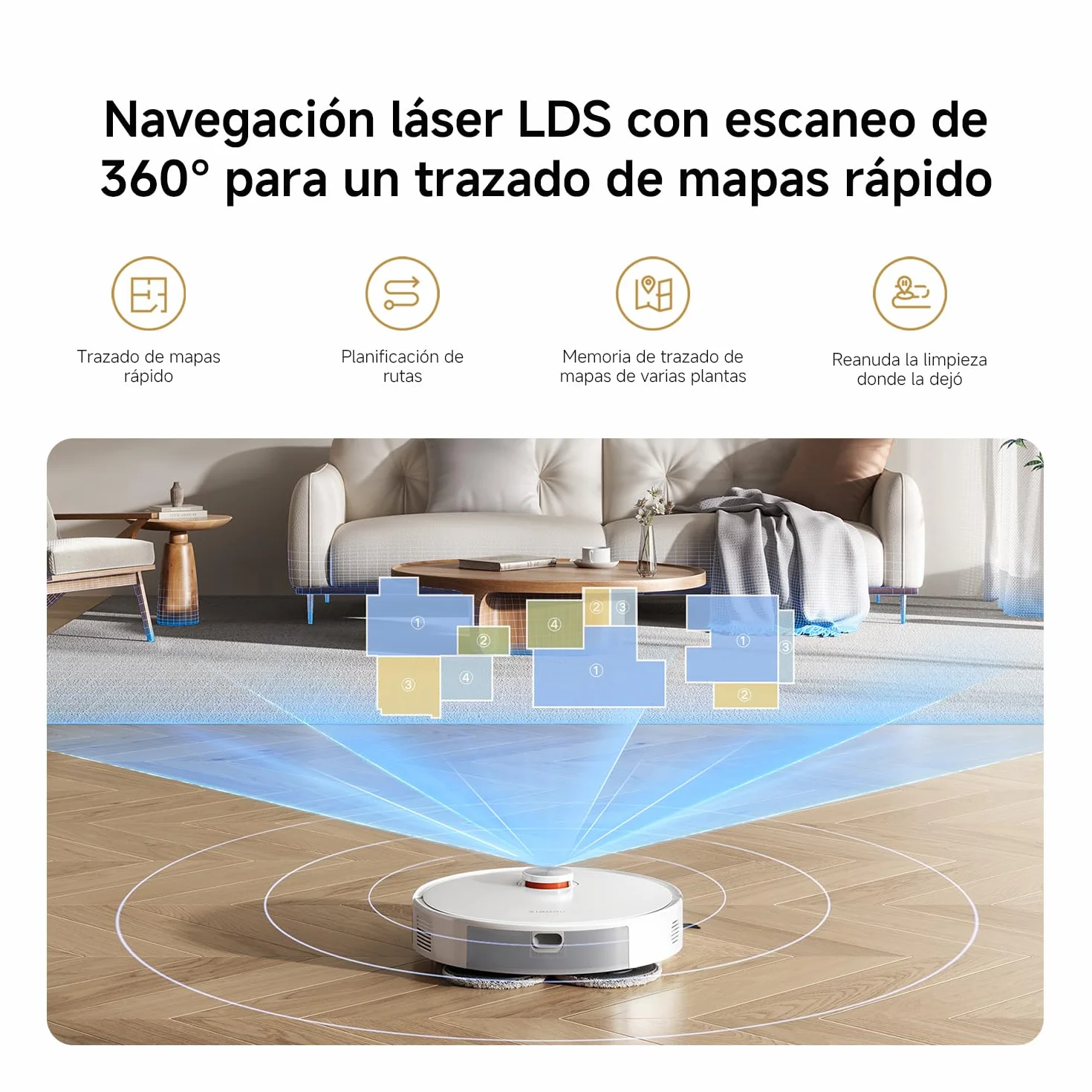 XIAOMI S40 Pro Robot Vacuum Cleaner 15000 Pa Suction Anti-tangle Brushes Auto-lift Mop App & Voice Control