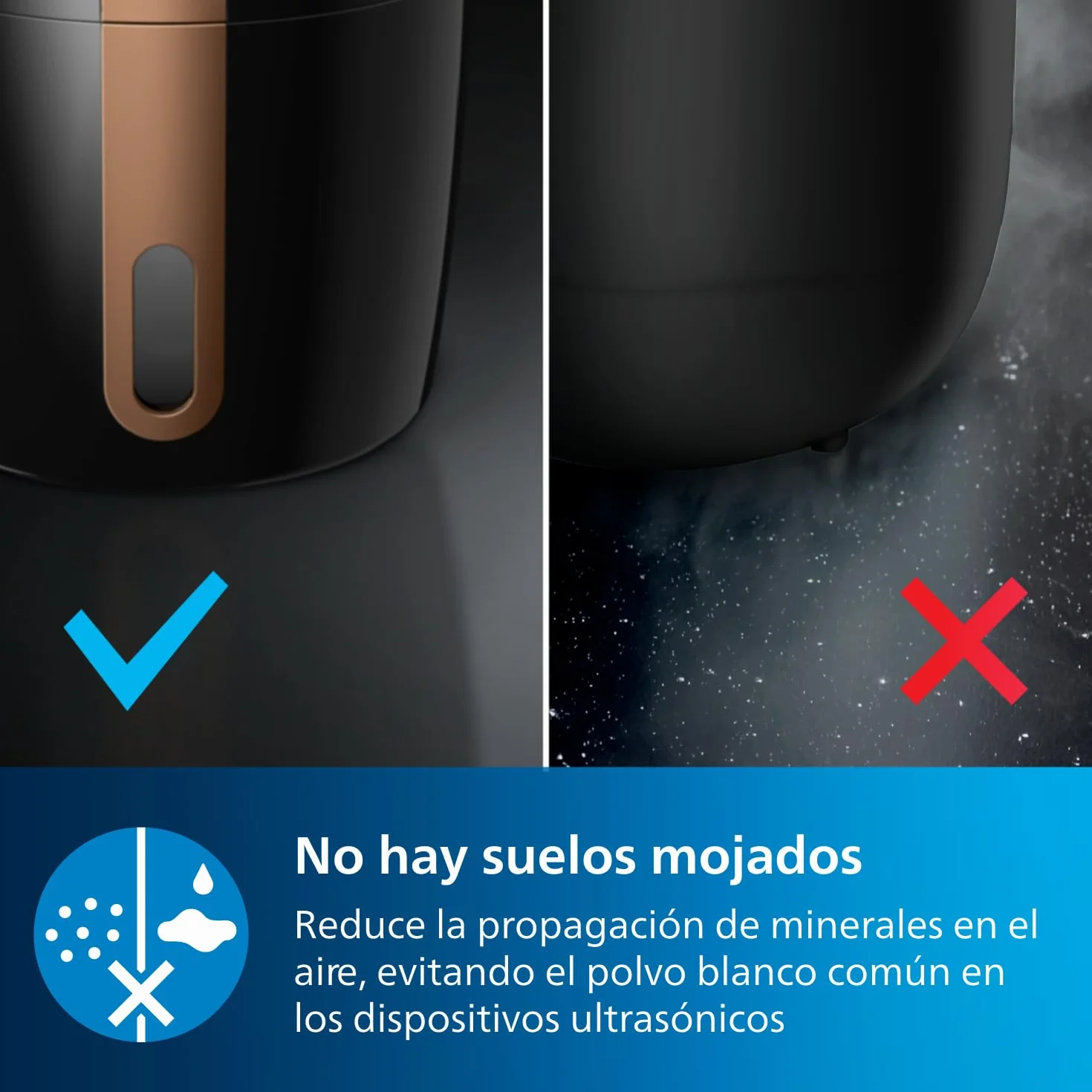 Philips Serie 2000 NanoCloud Humidificador 200 ml/h 2L Ultra silencioso 33 dB Negro HU2718/10