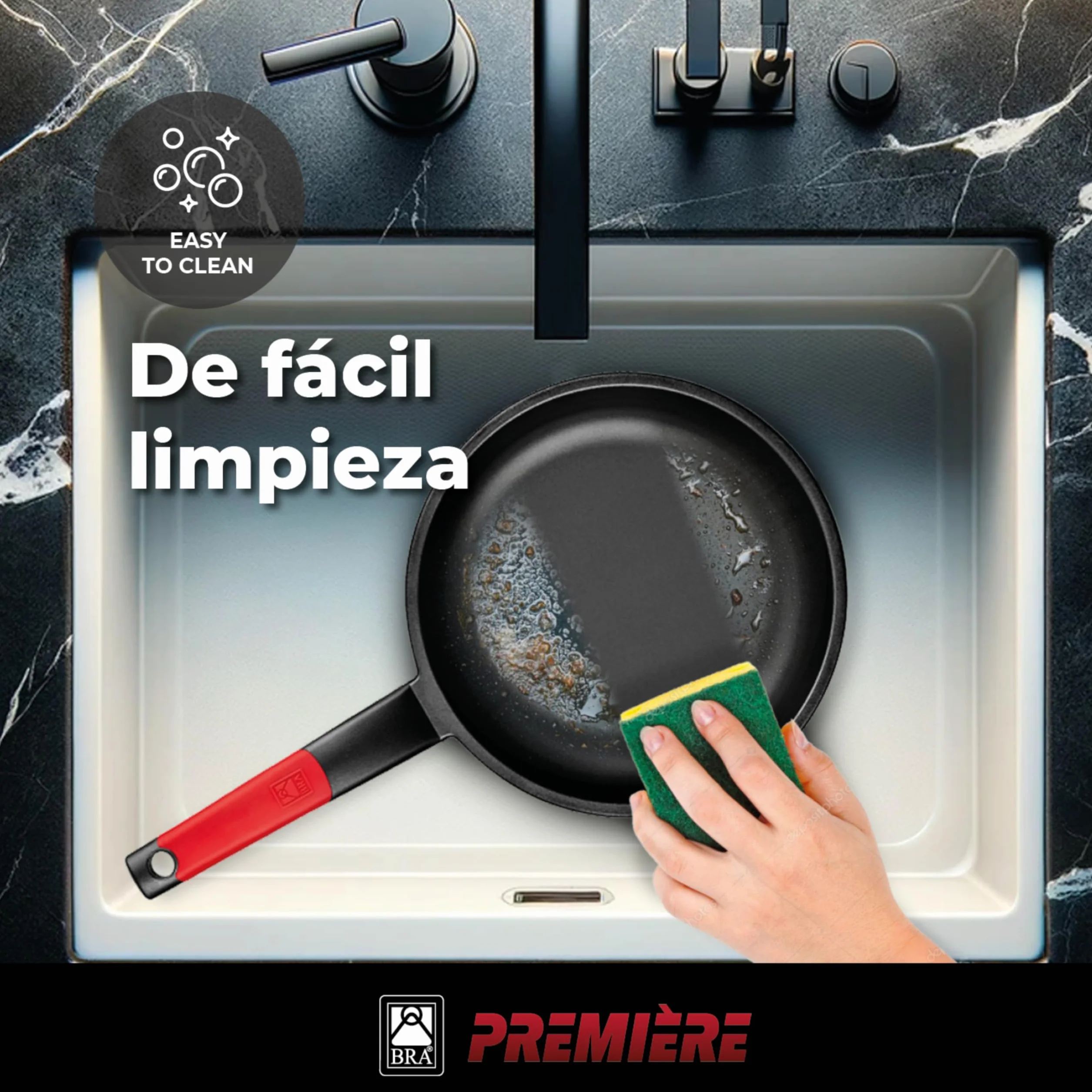 Sartén Doble para Tortilla de Patatas 24 cm Aluminio Fundido Triple Capa Antiadherente sin PFOA