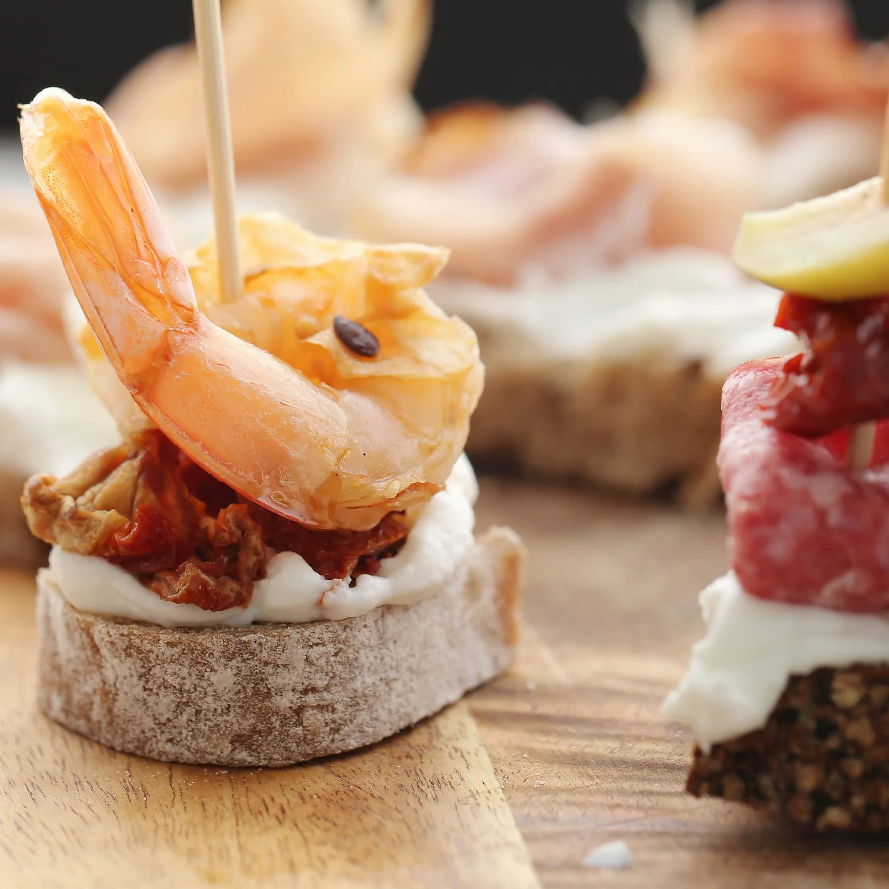 Palillos de Cóctel 12cm Bambú Ecológicos 50/100/300 Piezas Pinchos Decorativos