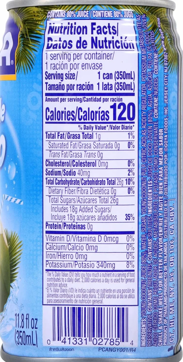 Goya Agua de coco 350ml Pack de 12