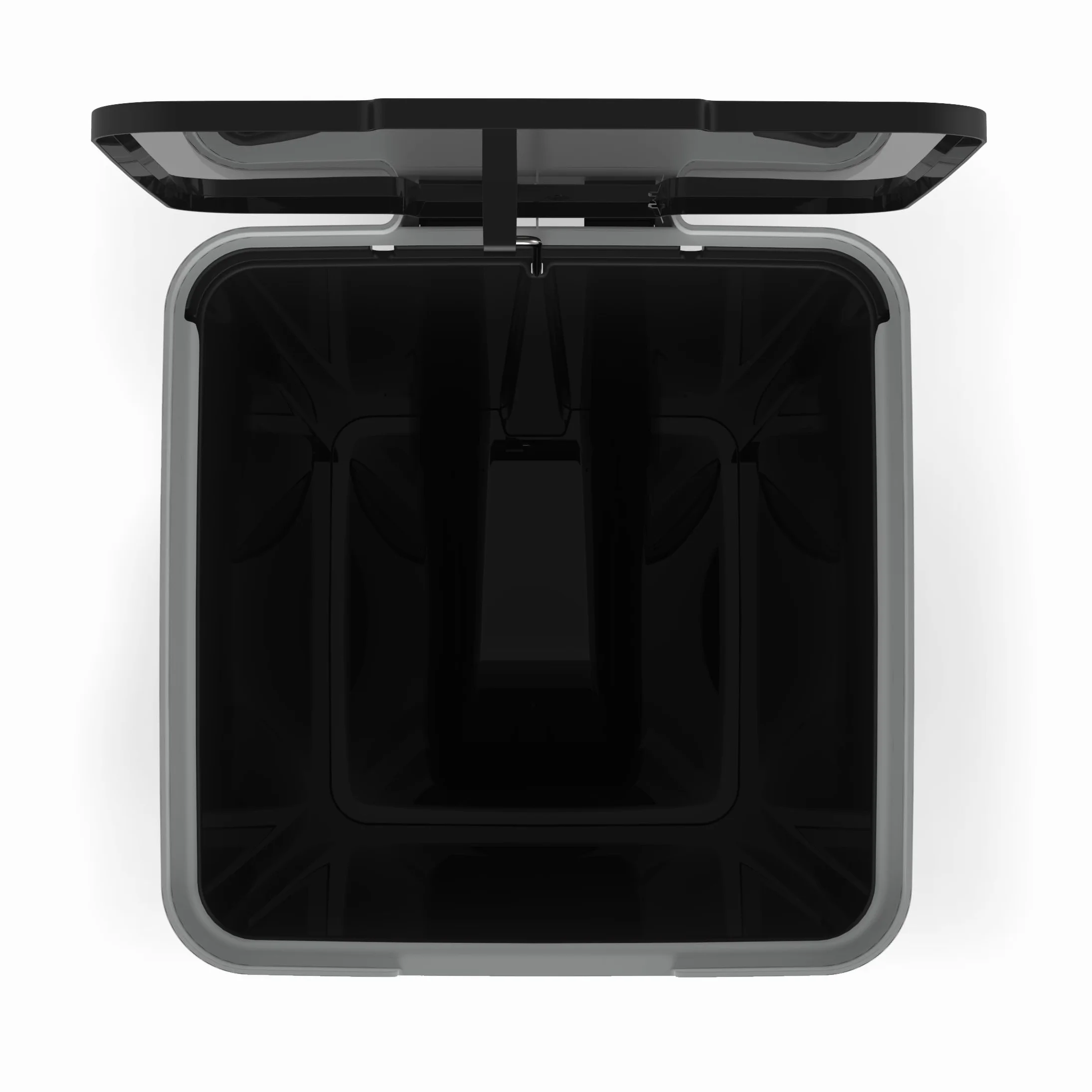 Tatay Cubo de Basura Cocina con Pedal Smart 40L | Diseño Compacto y Funcional | Uso Interior y Exterior | Apto para Bolsas de 30L a 50L | Plástico Resistente Libre de BPA | 33x31x67cm, Negro
