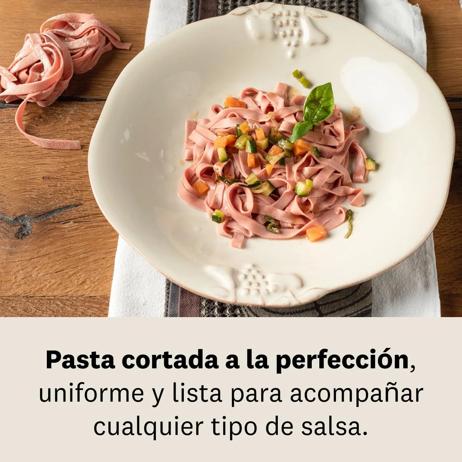 Marcato Atlas 150 + Motor Máquina eléctrica para pasta de acero inoxidable