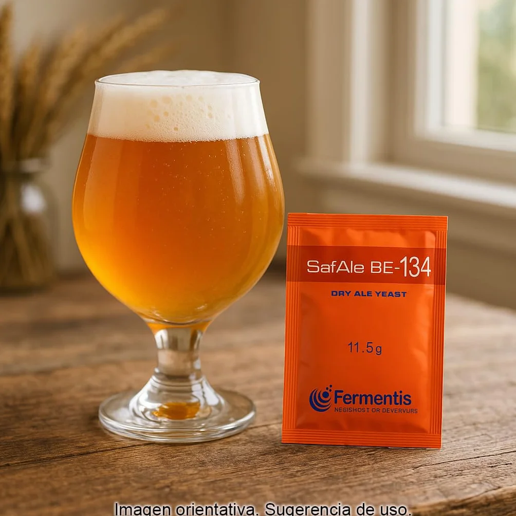 Levadura seca BE-134 11,5 g Pack 2 sobres para cerveza estilo belga Belgian Ale Saison
