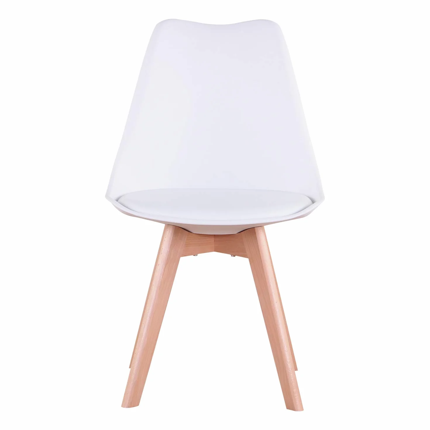 Conjunto Mesa y Sillas de Comedor Redonda para 4 Personas (Blanco)