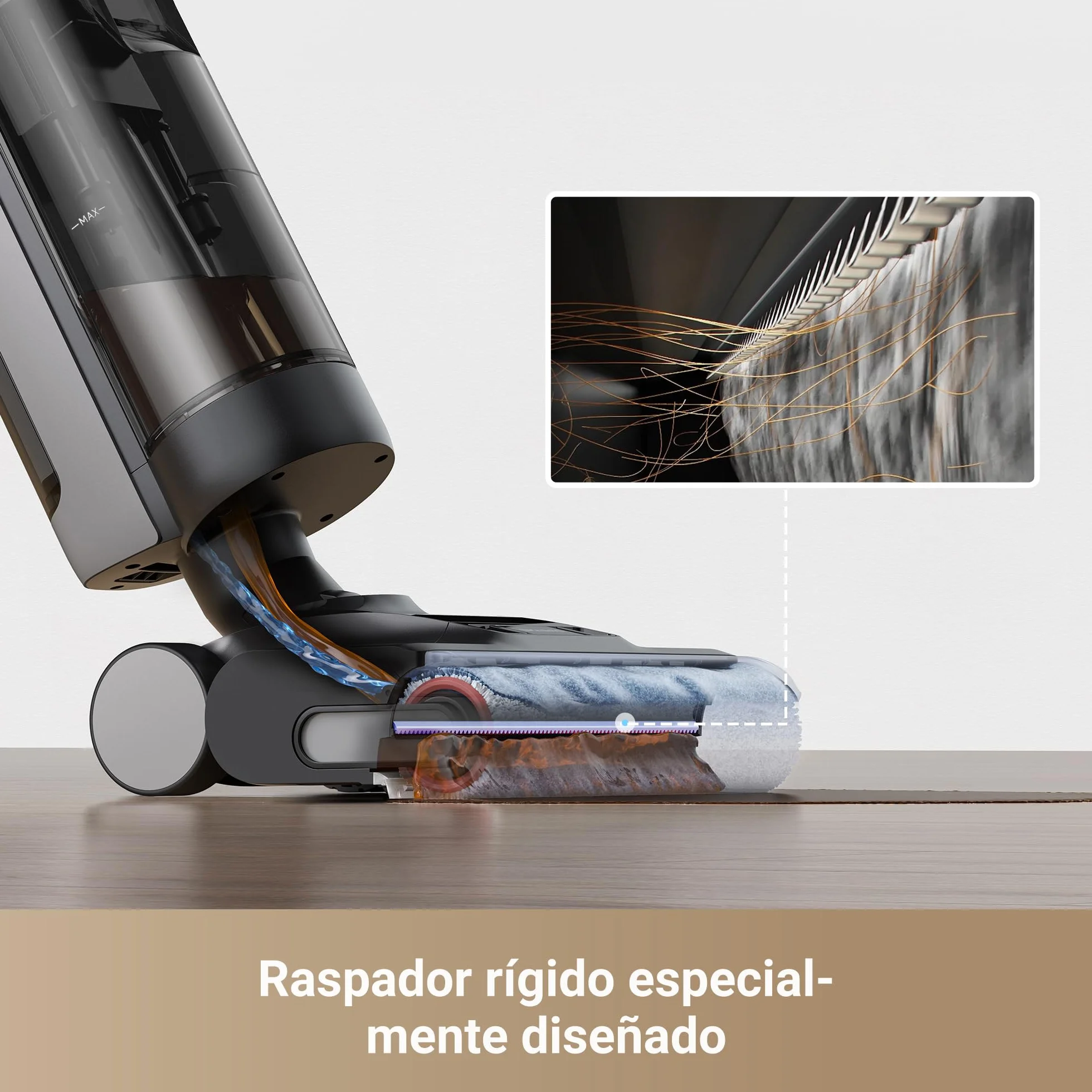 DREAME H12 Pro Ultra Aspiradora Fregadora sin Cable 16000 Pa Cepillo Doble Borde Lavado 60 °C Secado Aire Caliente