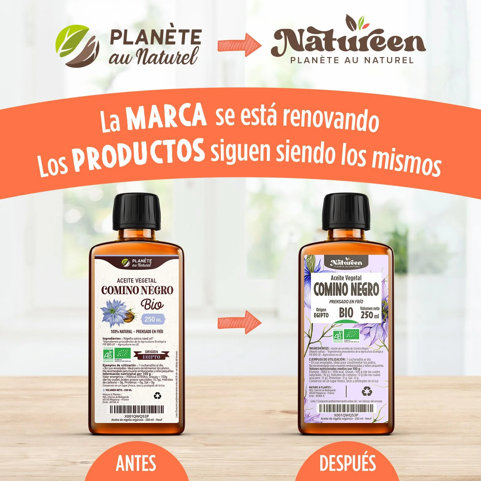 Aceite de Comino Negro Orgánico 150 ml - Nigella sativa - Prensado en Frío
