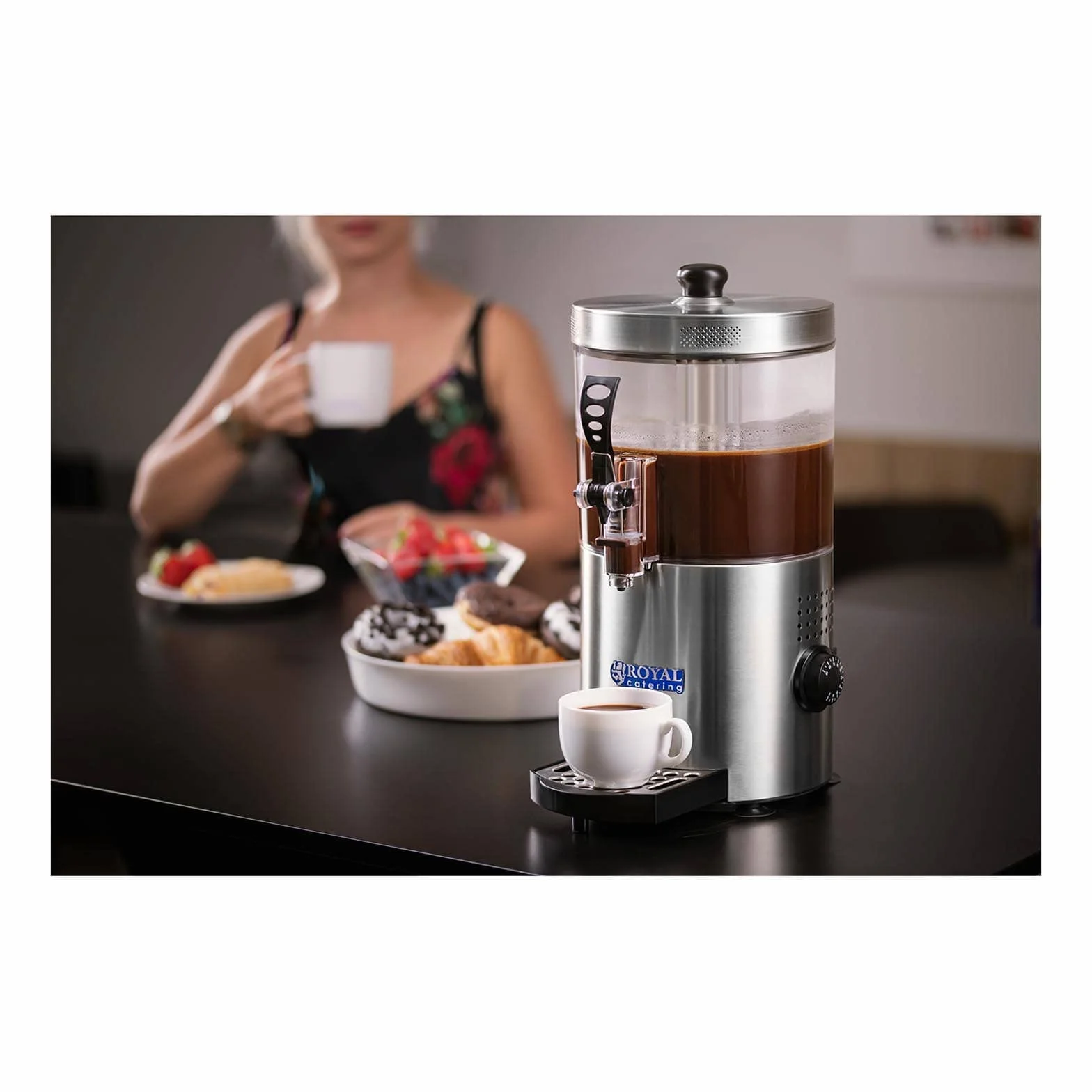 Royal Catering - RCSS-3 - Dispensador de Chocolate - 3 litros - 1200 Watt