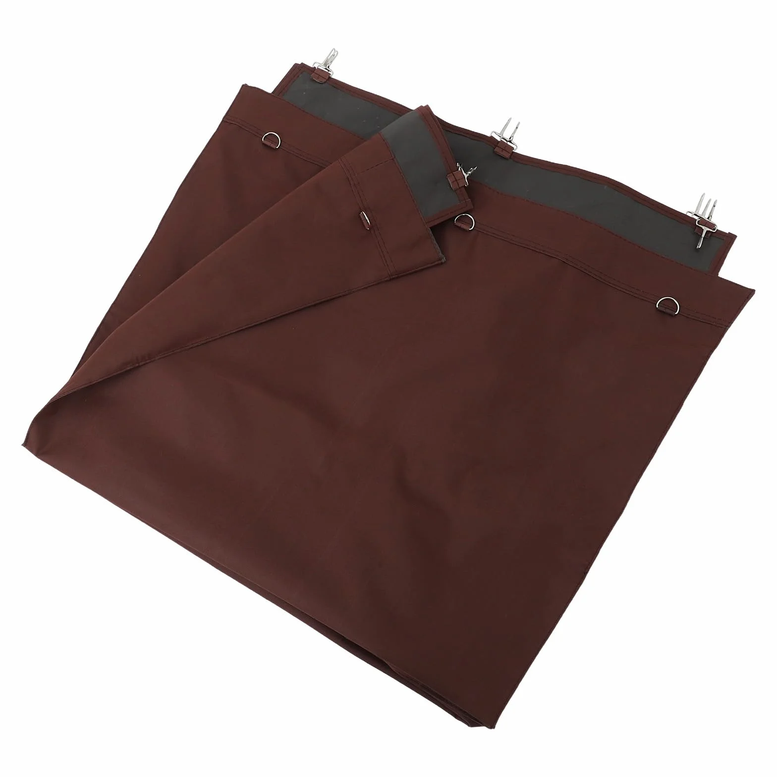 UKCOCO Bolsa Organizadora de Tela Oxford para Carrito de Lavandería, Extraíble, Color Café, Gran Capacidad para Almacenamiento de Ropa y Ropa Clara, Adecuado para Limpieza y Hoteles