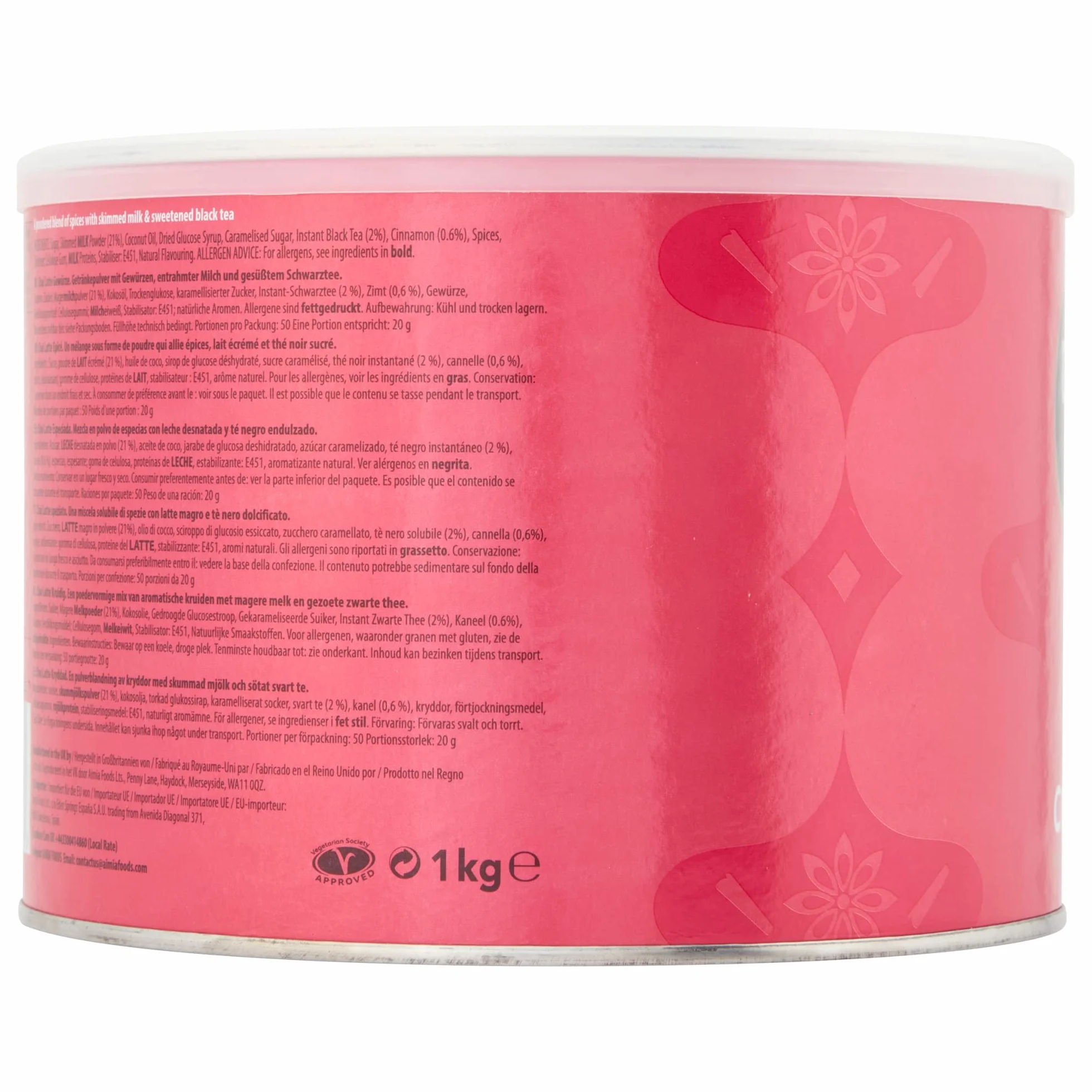 Drink Me Chai Spiced Chai Latte 1kg Proszek 50 Porcji
