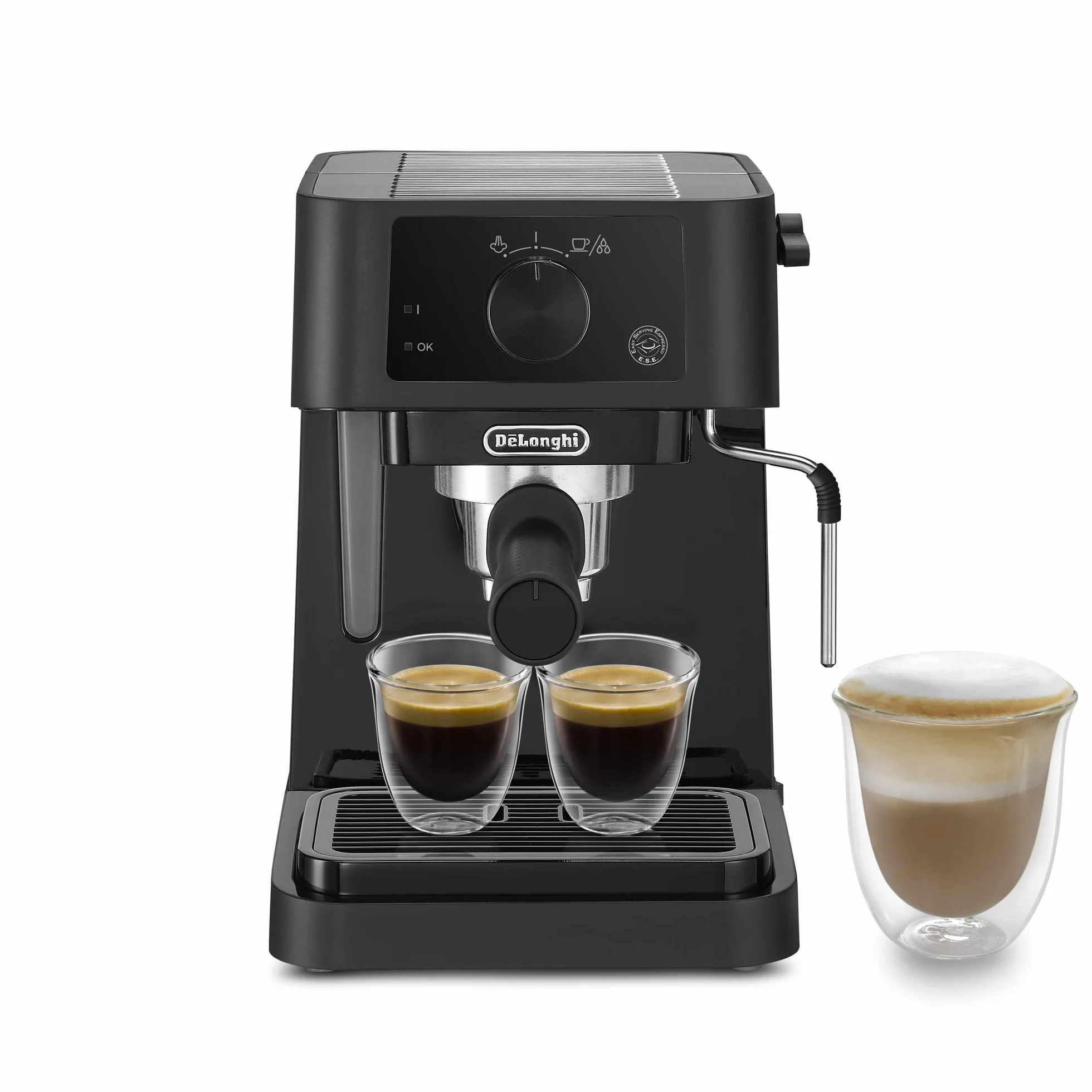 De'Longhi Stilosa Advanced EC235.BK - Cafetera de bomba con 15 bares de presión, 1100 W, 1L, color negro