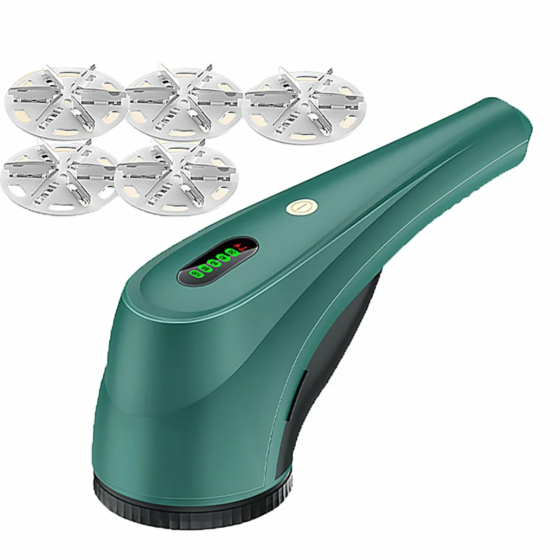 Afeitadora de Telas de 35 W, Afeitadora de Pelusas con Pantalla Digital Led Recargable por USB de 1200 Mah, 2 Velocidades Ajustables, para Diferentes Tejidos Quitapelusas Cortador de Pelusas