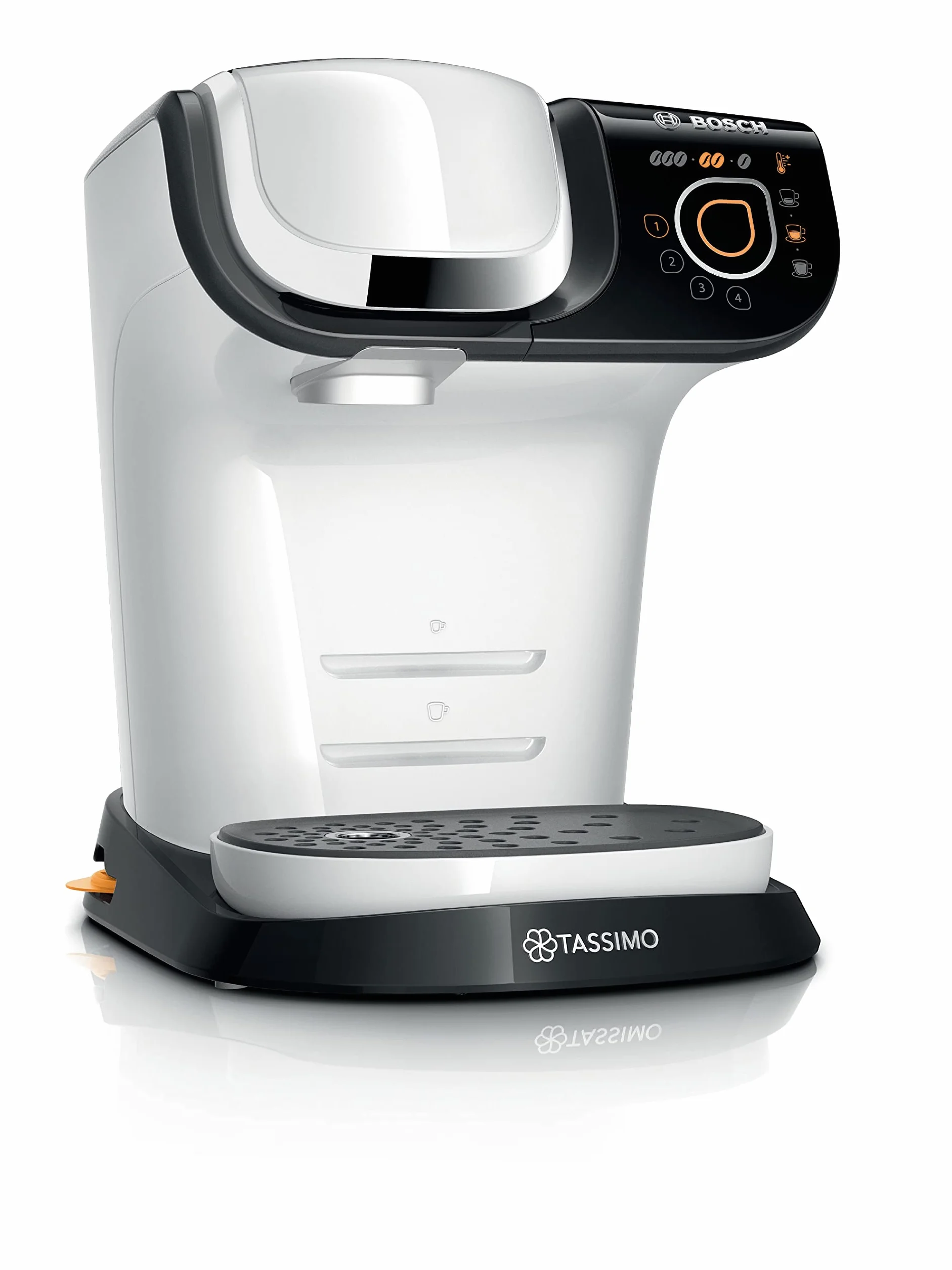Máquina multibebida BOSCH TASSIMO MY WAY 2, TAS6504, hasta 70 bebidas, OneTouch, servicio individual, personalización de bebidas, filtración de agua BRITA MAXTRA+, INTELLIBRE, blanco