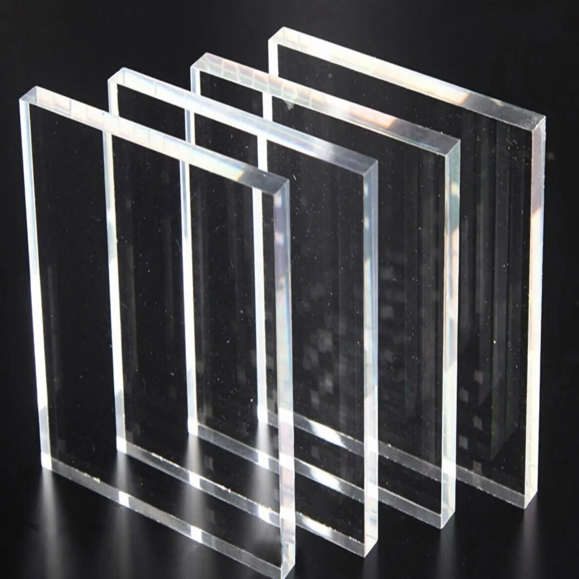 AtHaus® Placa acrílica transparente 4 mm 900 x 500 mm borde pulido liso