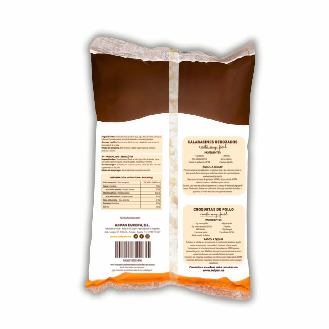 ADPAN Pan Rallado Sin Gluten Vegano Pack 3x1 kg