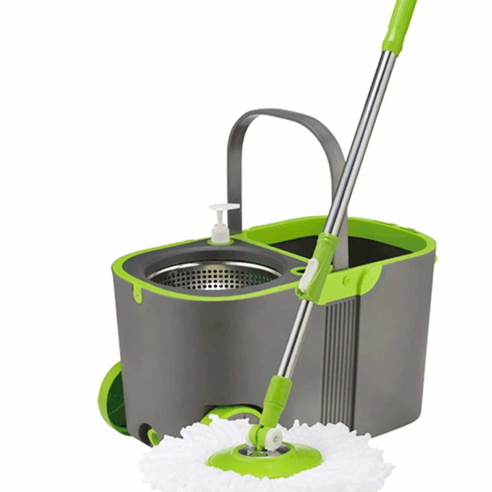WolFum Cabezal de fregona de microfibra de 360 grados de repuesto giratorio para cocina, baño, limpieza de superficies de piso giratorio